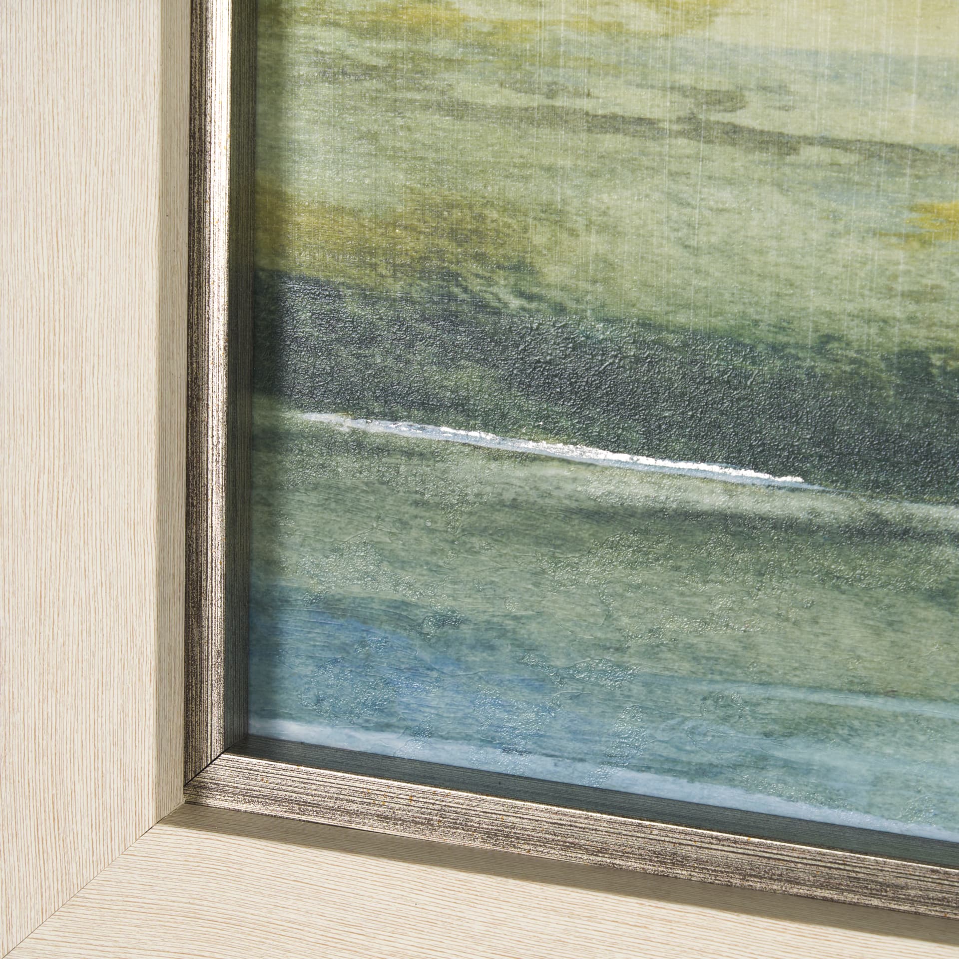 Spring Horizon II by Mercana Studio a Hand Embellished Textured Framed Art Print — product photograph