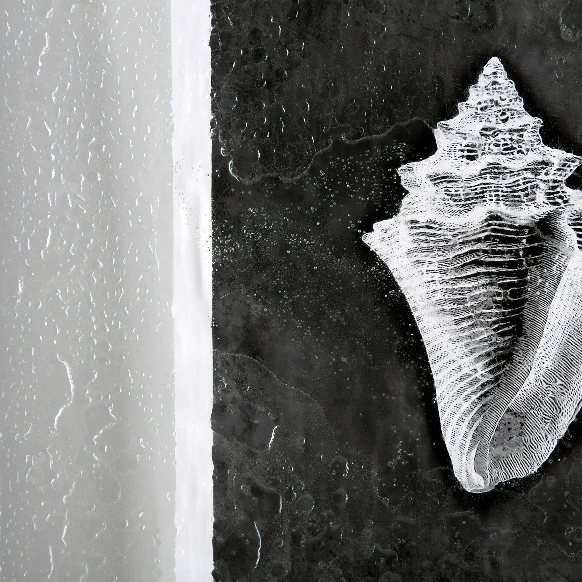 Dark Coastal I by Mercana Studio a Hand Embellished Textured Framed Art Print Matted under Glass — product photograph
