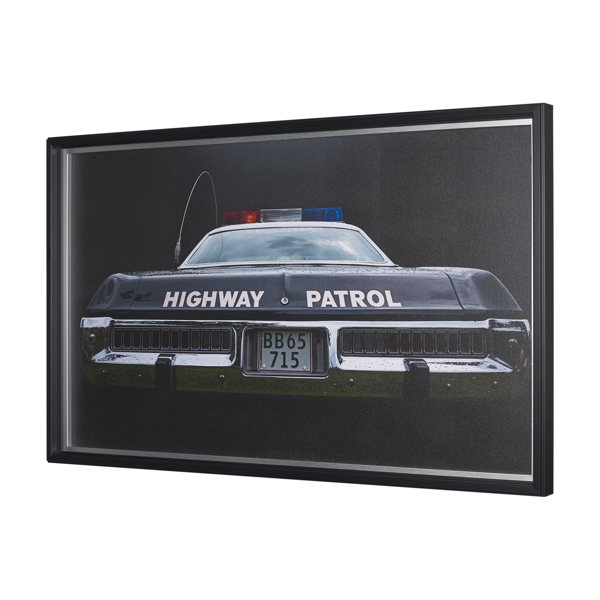 Highway Patrol II by Roland Weber a Hand Embellished Framed Photo Art Print — product photograph