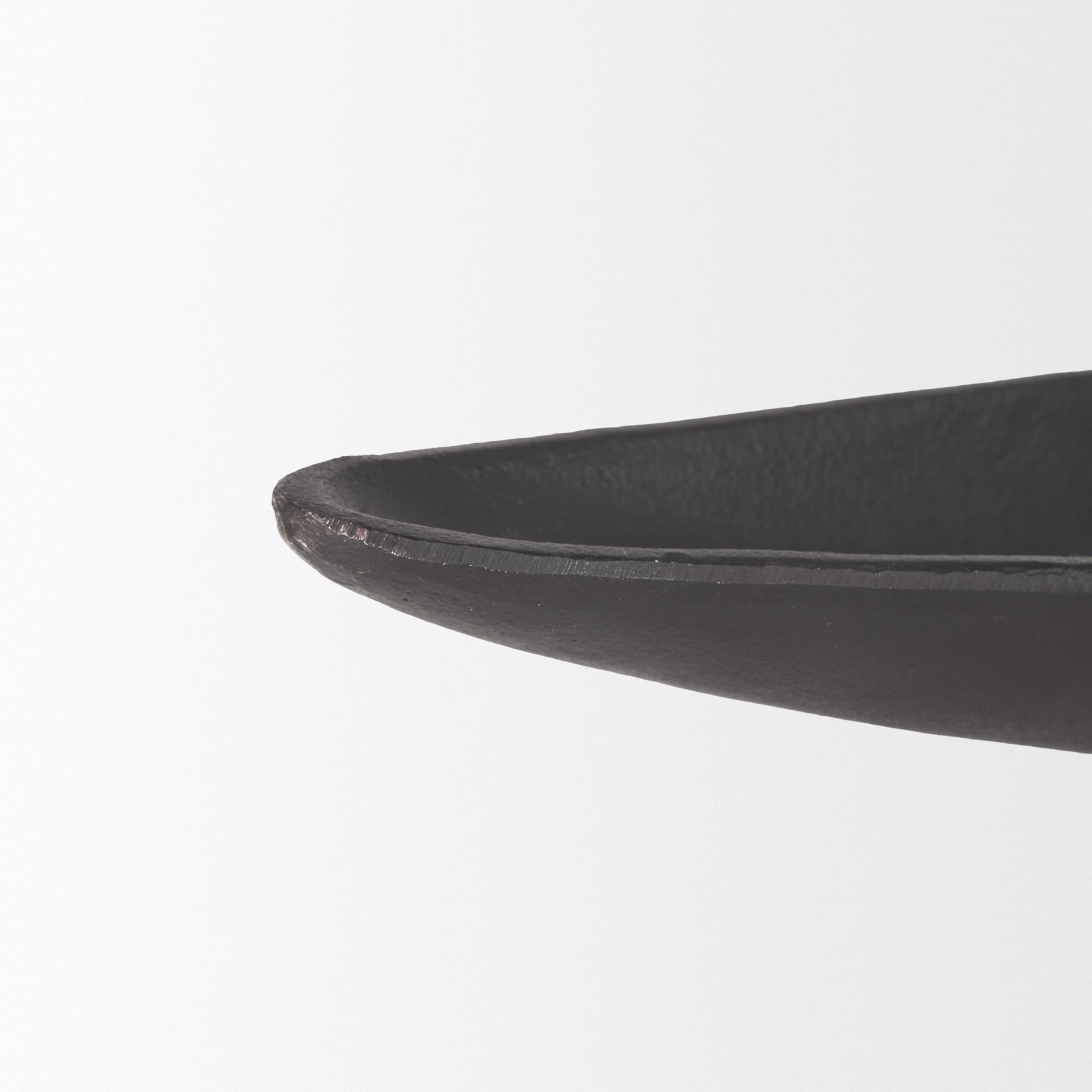 Piero Large Matte Black Metal Decorative Bowl — product photograph