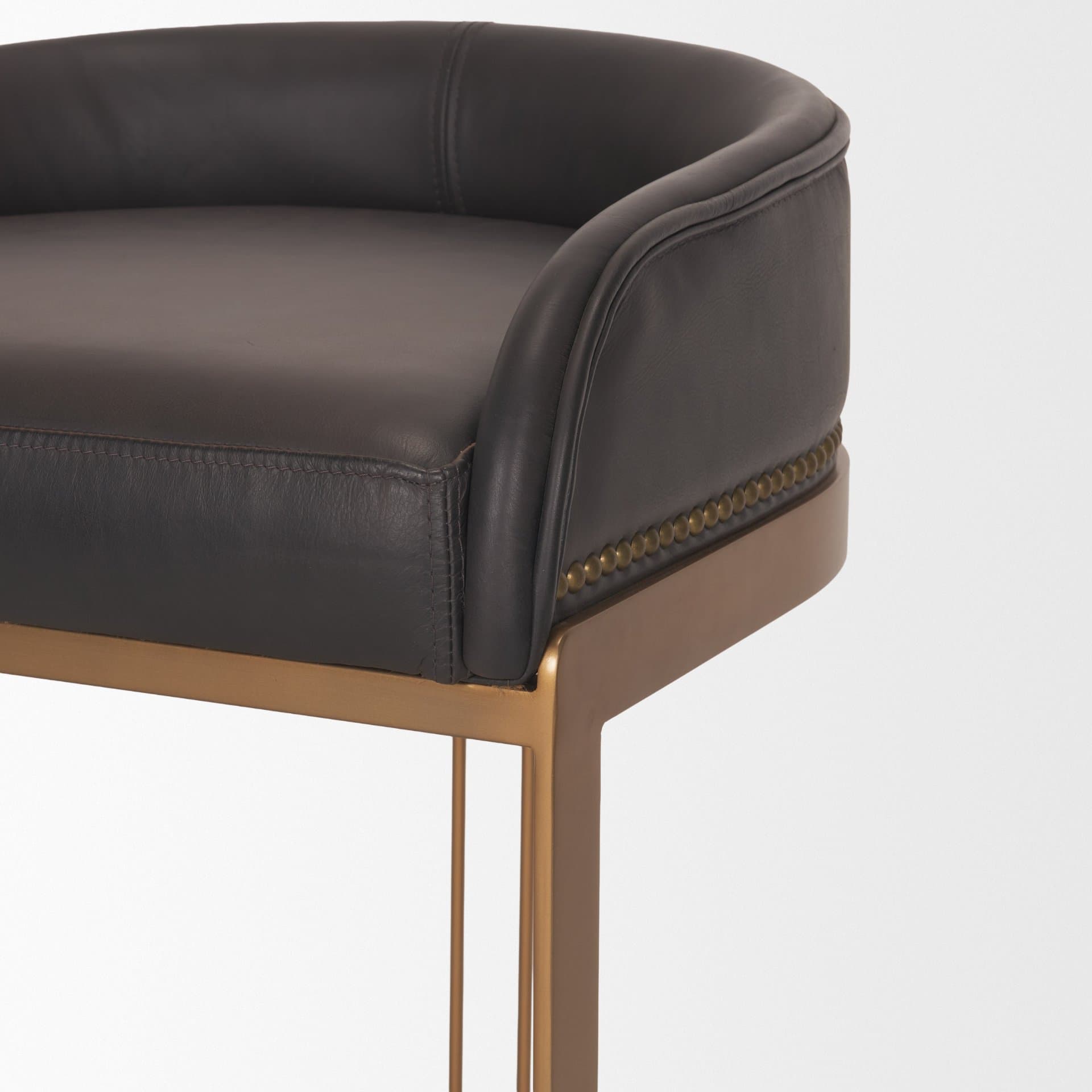 Hollyfield Backless 26.75in Seat Counter Stool | Brown Charcoal — product photograph
