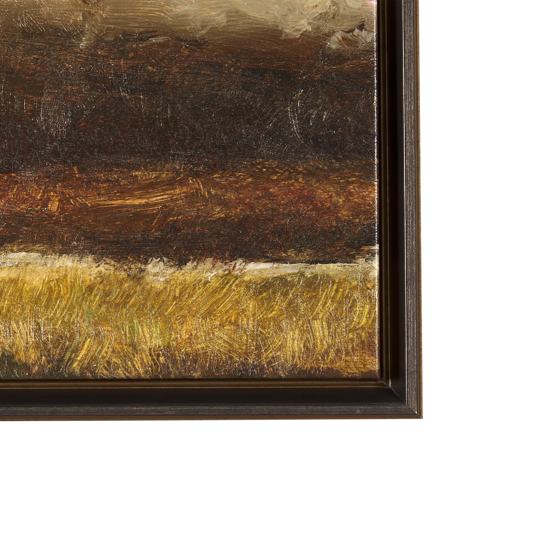 Rainy Landscape by Mercana Studio a Hand Embellished Textured Framed Canvas — product photograph