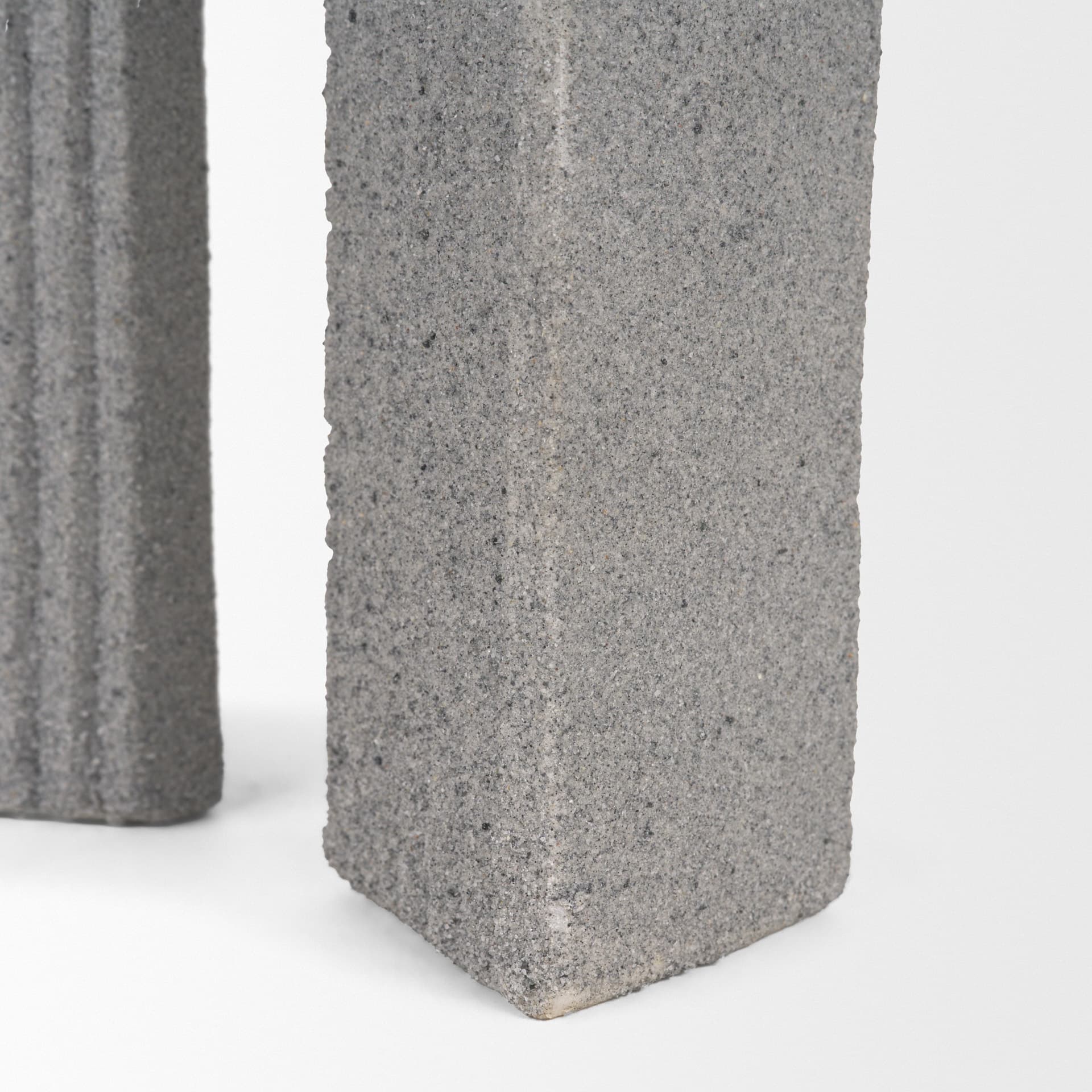 Kacia Resin Textured Concrete Gray Decorative Object — product photograph