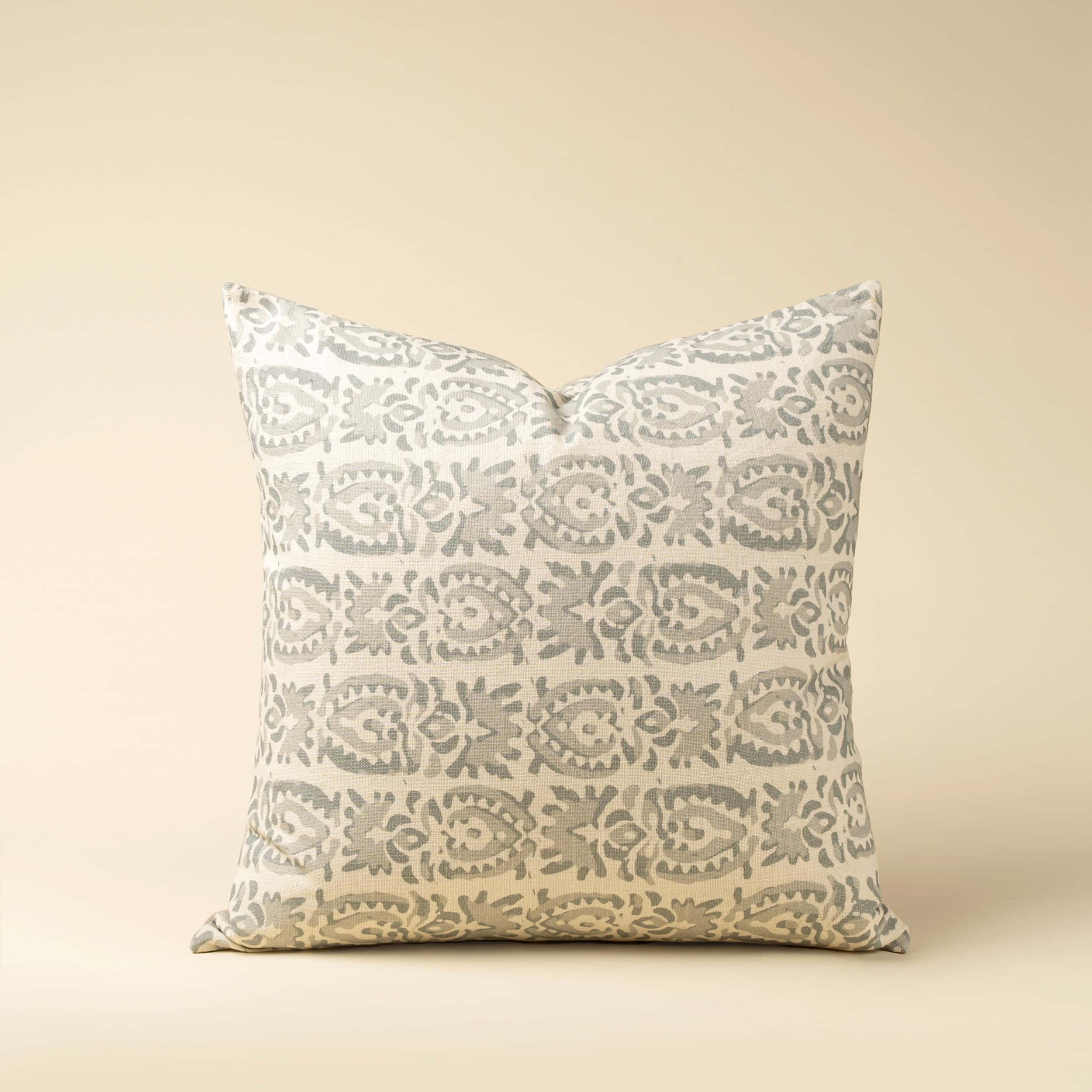 Laguna 20x20 Block Print Pillow Cover — product photograph