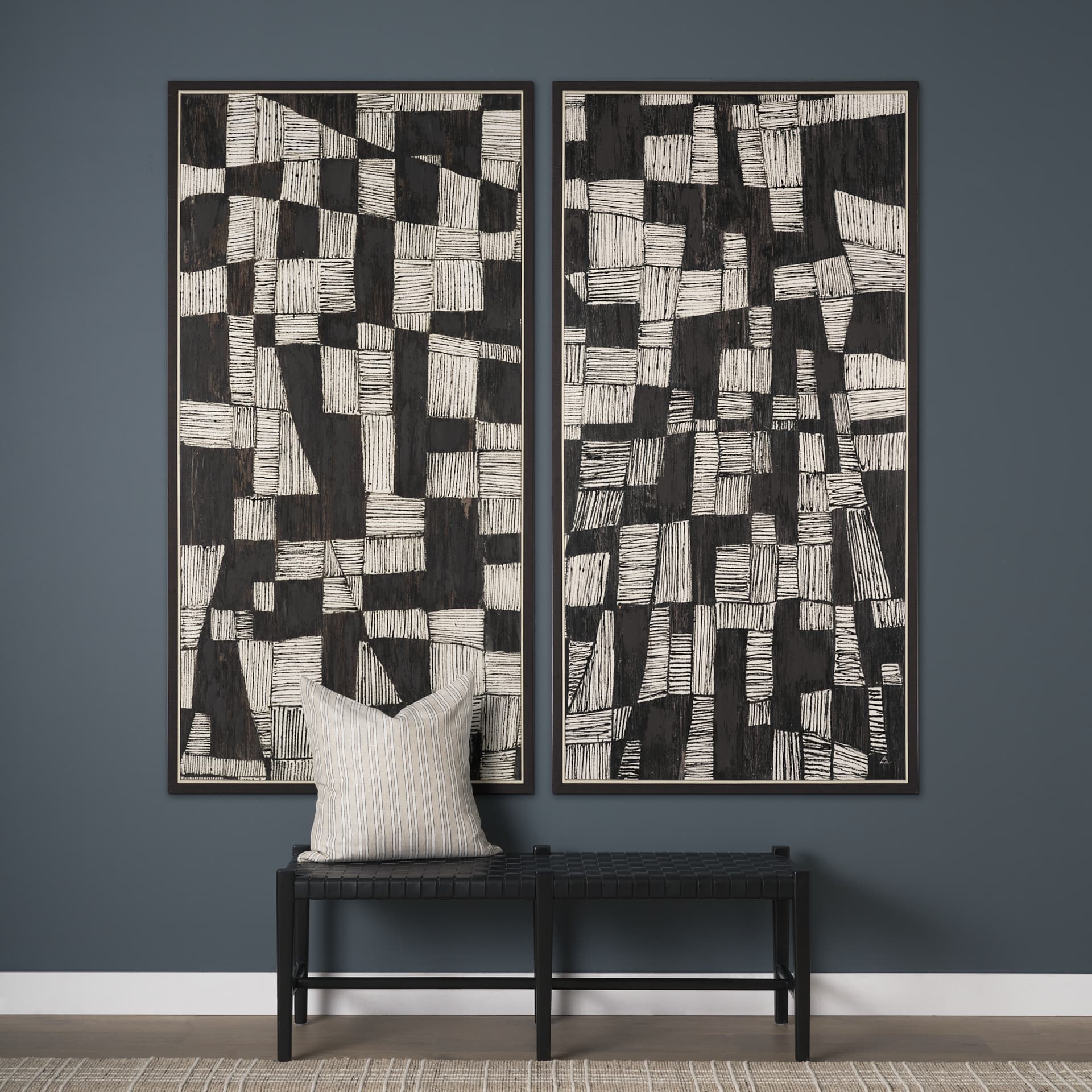 Occurrence II by Mercana Studio Hand-Embellished Textured Framed Canvas Artwork — product photograph