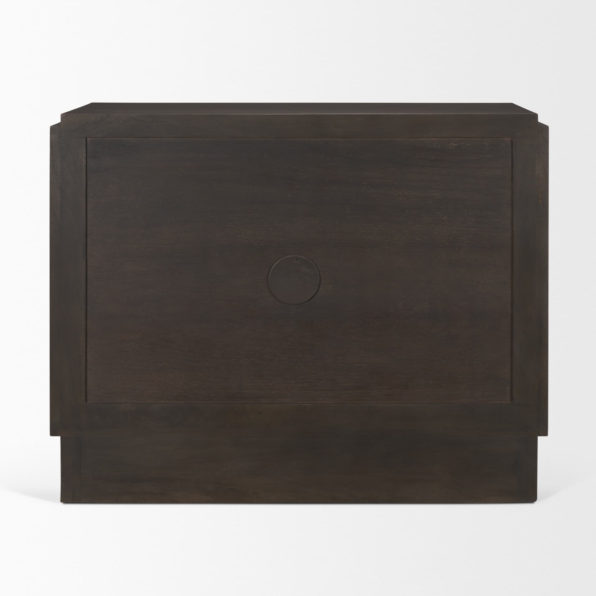 Wagner Dark Brown Wood w/ Arched Design Accent Cabinet — product photograph