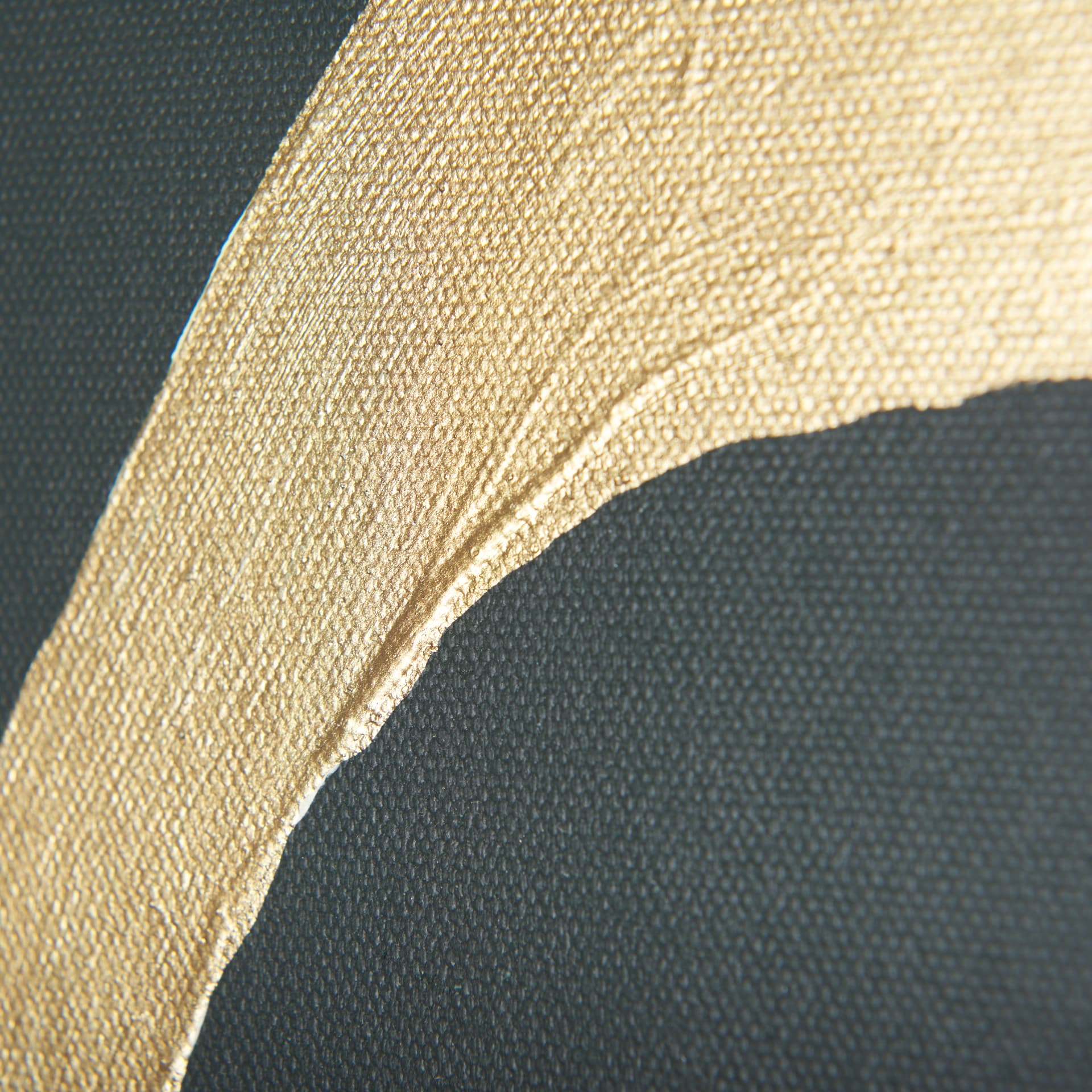 Free Lines Dark Green by Mercana Studio a Hand Embellished Textured Canvas — product photograph