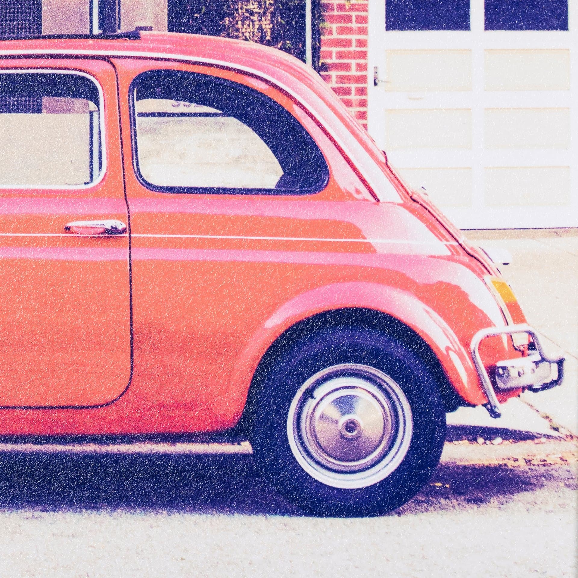 Vintage Ride V by Thomas Brown a Hand Embellished Textured Framed Photo Art Print — product photograph