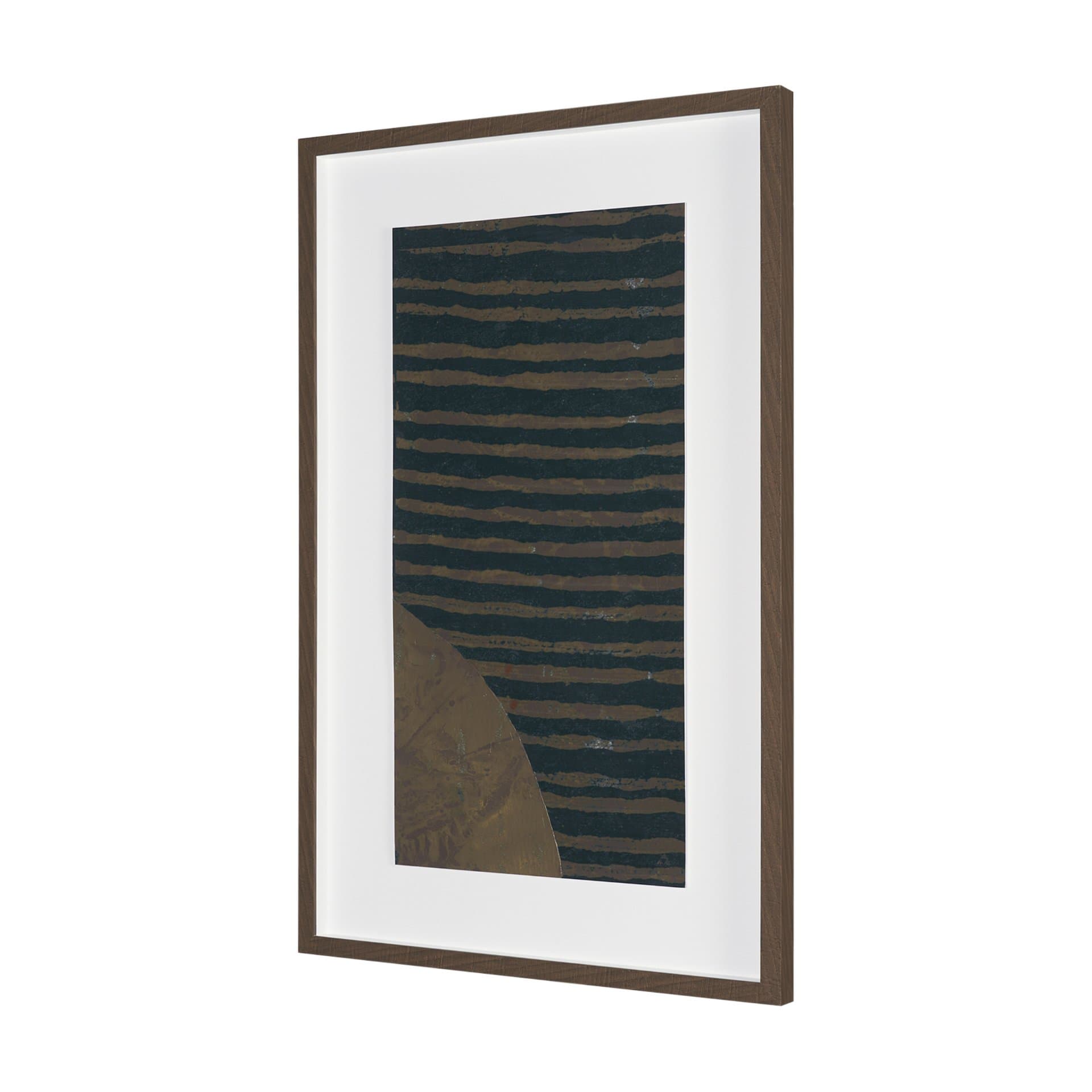 Magnitude I Abstract by Chad Warren a Hand Embellished Framed Print under Glass — product photograph