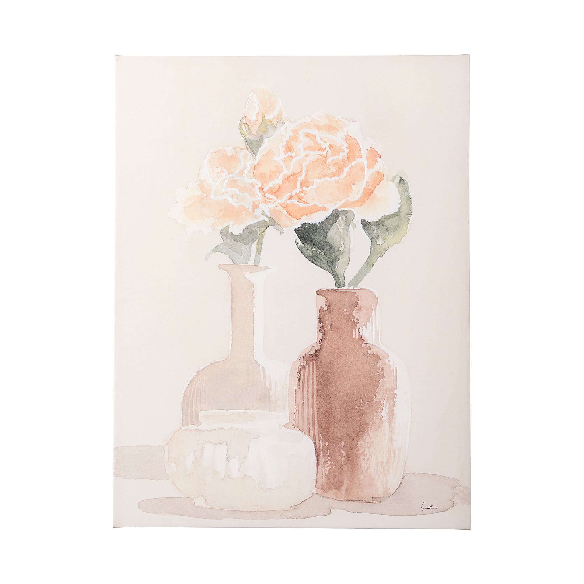 Boho Flowers II by Gabrielle Crawford a Hand Embellished Textured Canvas — product photograph