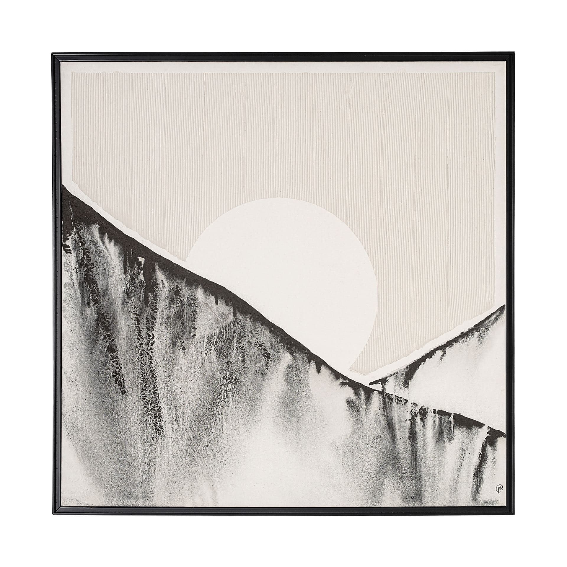 Sunrise S by Mercana Studio a Hand Embellished Textured Framed Canvas — product photograph