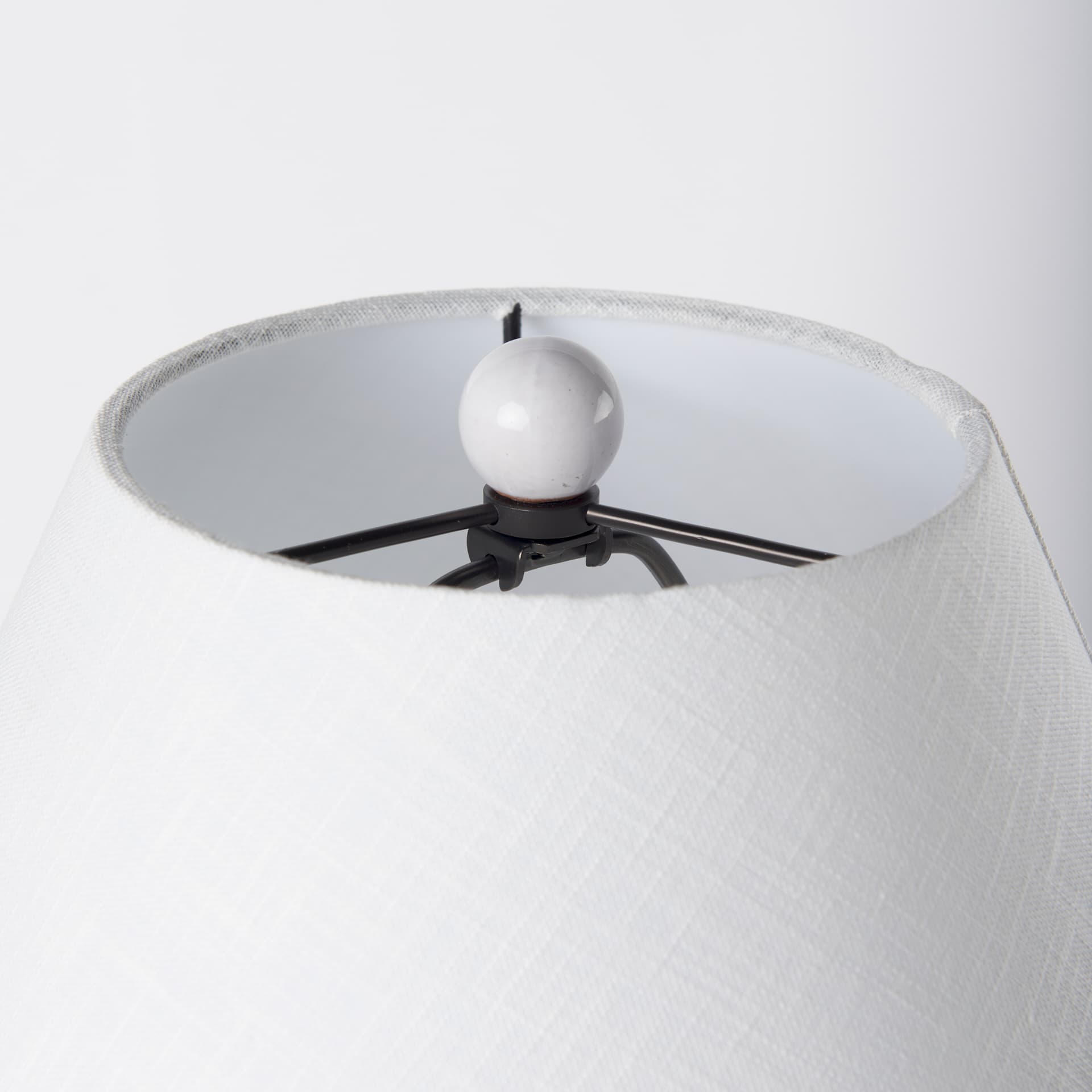 Mehdi White Ceramic Table Lamp — product photograph