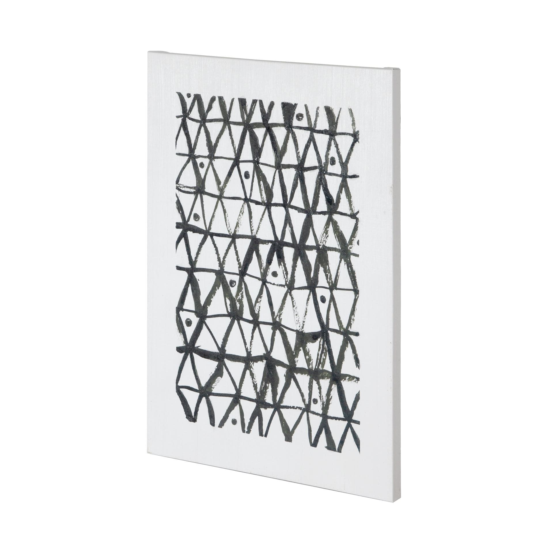 Triangles by Mercana Studio a Hand Embellished Textured Canvas — product photograph