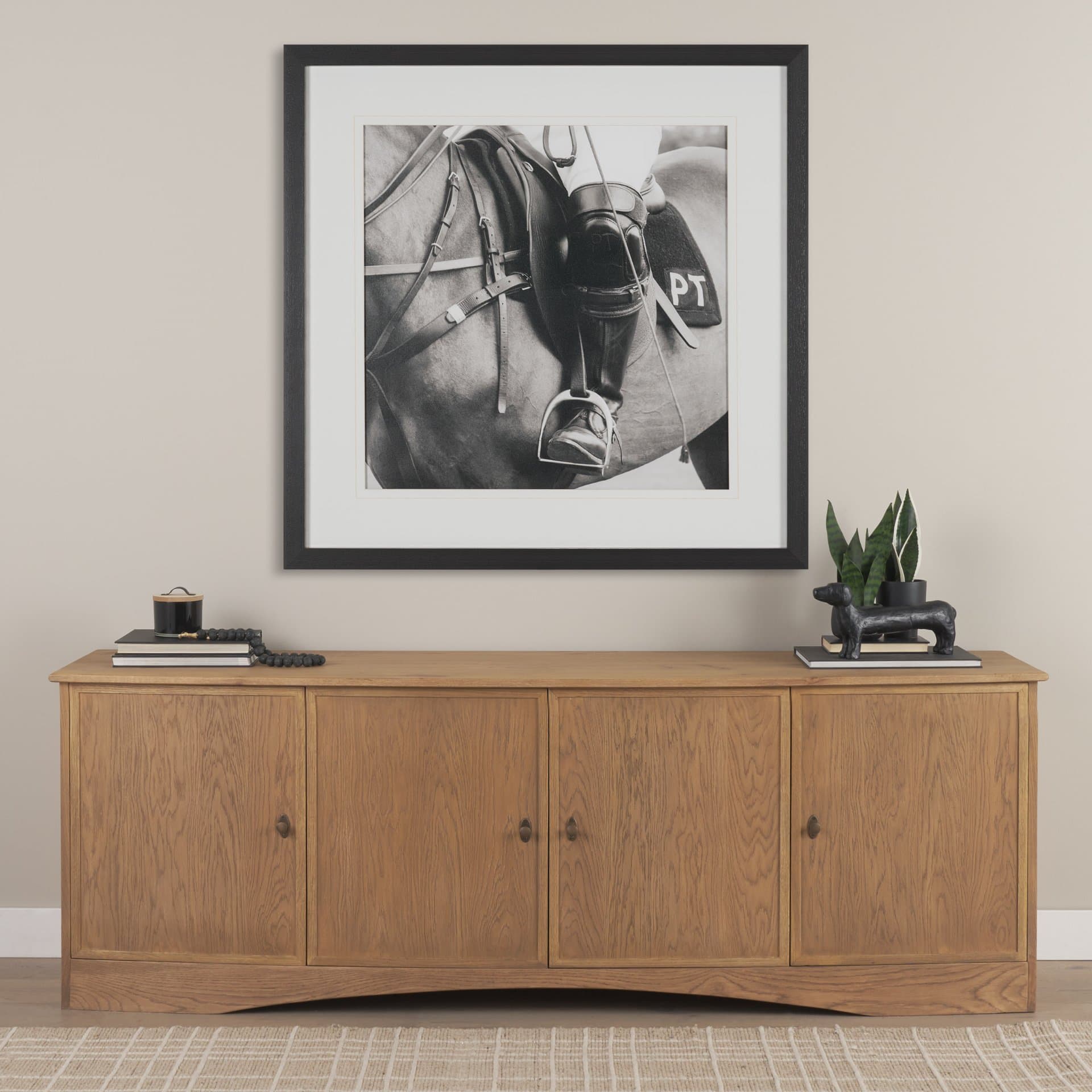 Wield by The Chelsea Collection Textured FramedPhoto Print Matted under Glass — in a styled room