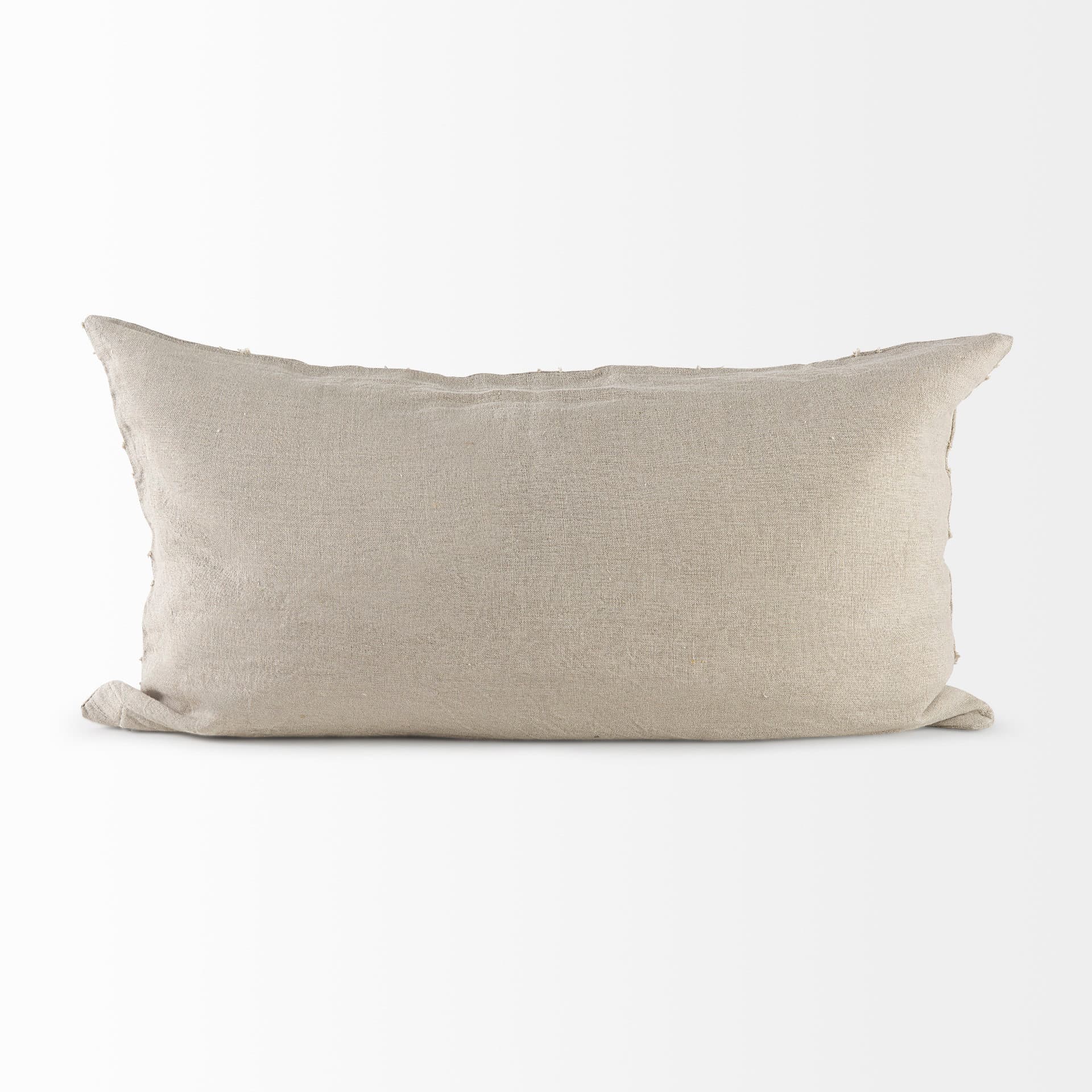 Ivivva 14x26 Beige Fabric Textured Decorative Pillow Cover — product photograph