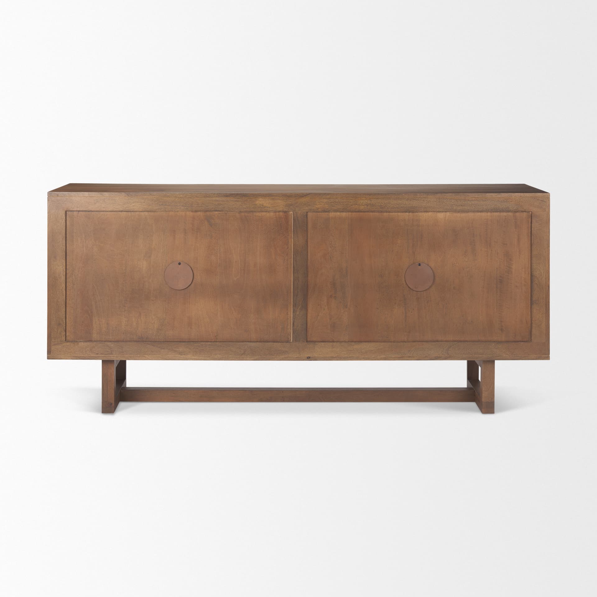 Grier Medium Brown Solid Wood W/Cane Sideboard — product photograph
