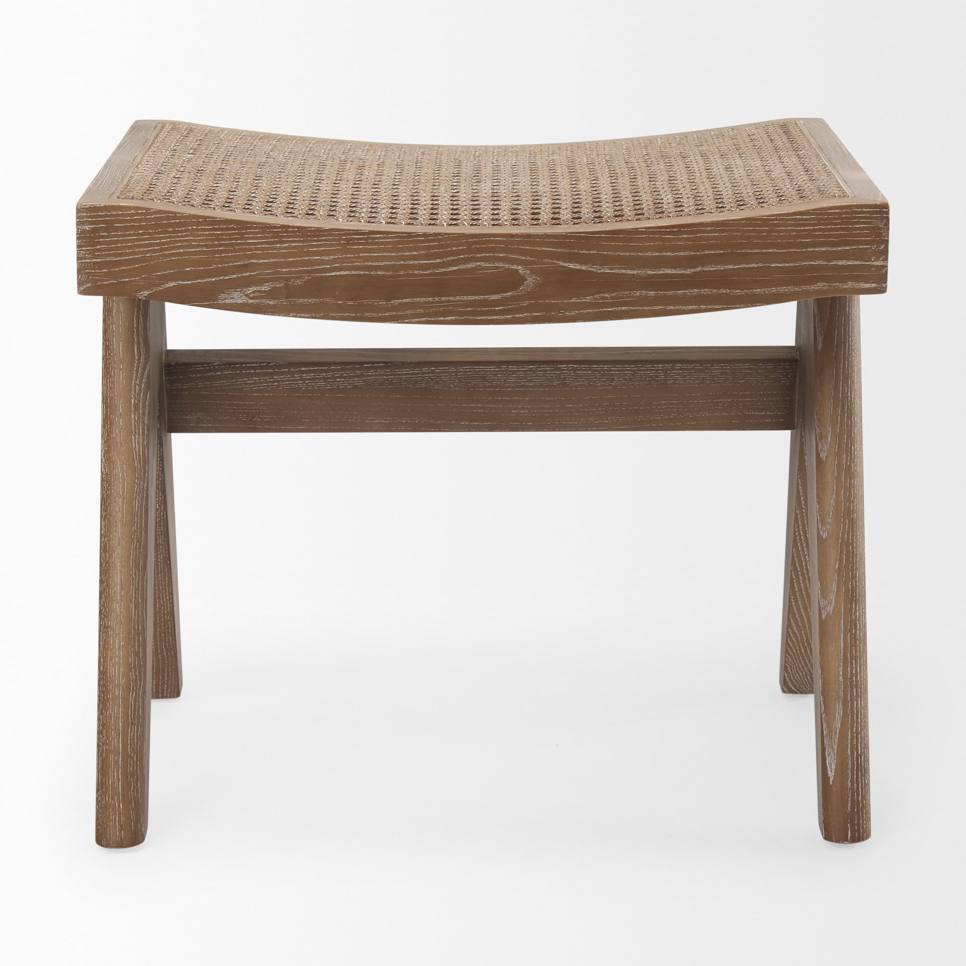 Arvin 21.7L x 17.7W x 18.1H Medium Brown Wooden Stool — product photograph