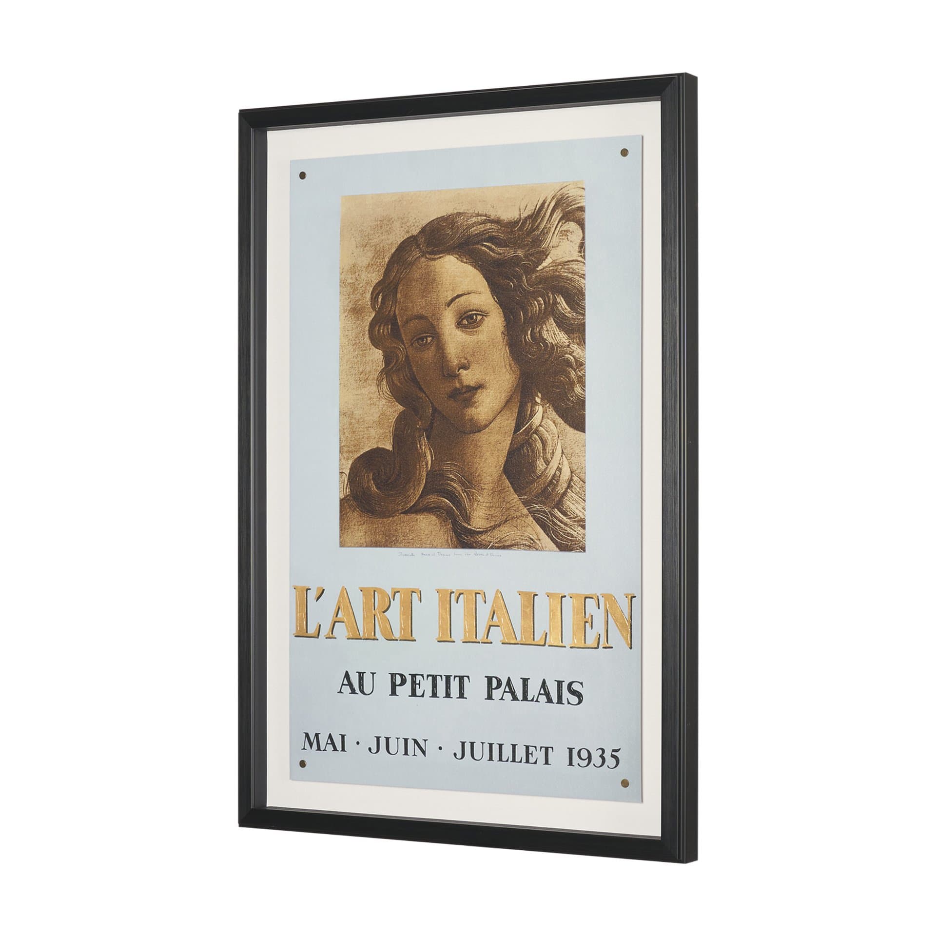 Ephemera L'Art by The Vintage Collection Hand Embelished Textured Framed Artwork Matted under Glass — product photograph