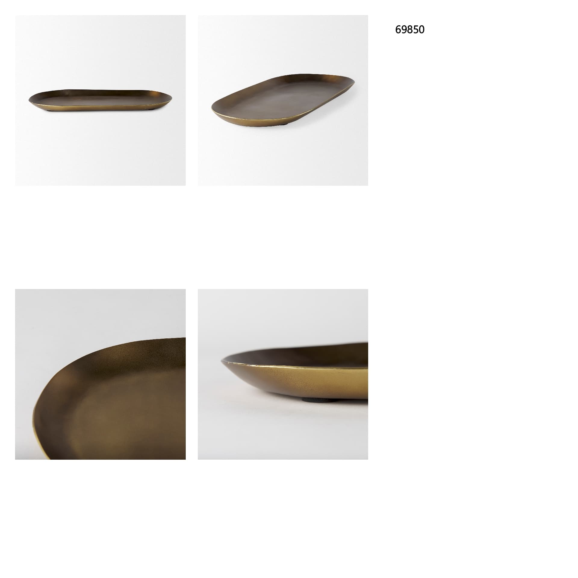 Payson 18.0L x 8.5W x 0.8H Aluminum Candle Tray — in a styled room