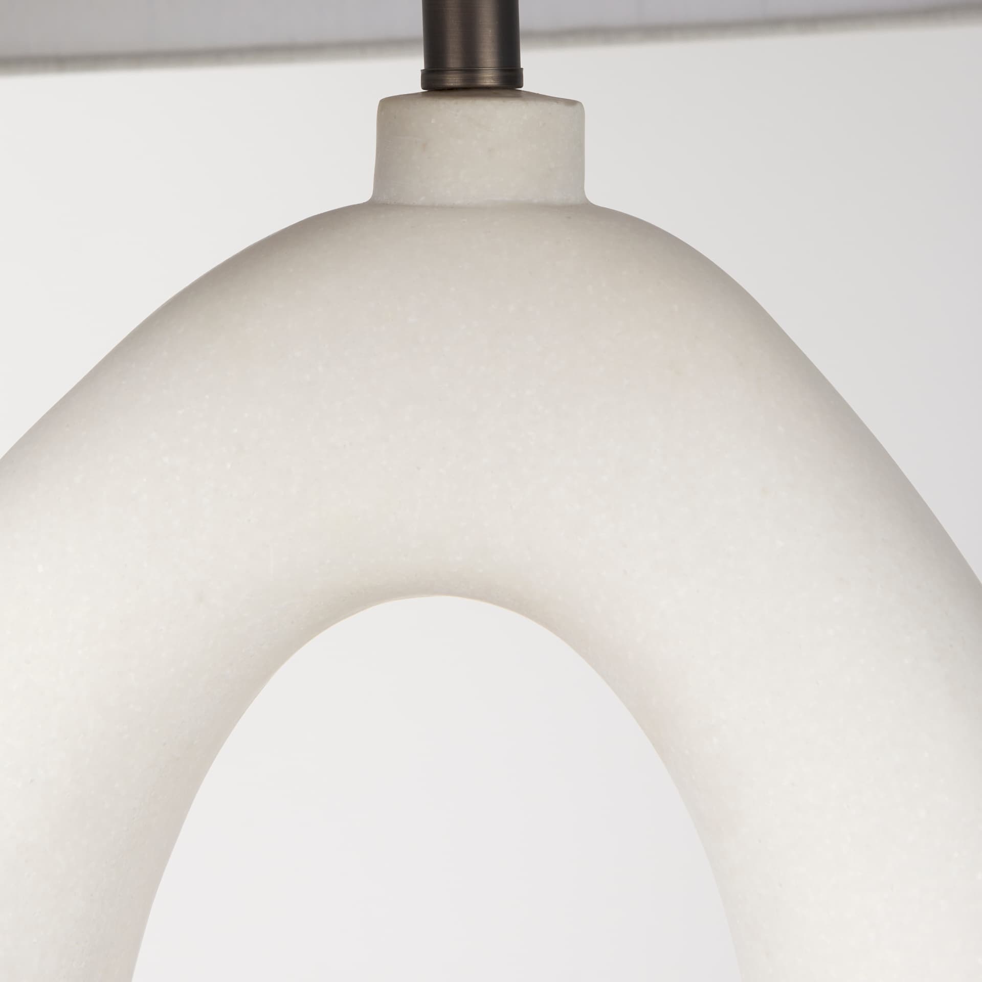 Tao 20.0L x 20.0W x 33.0H Cream Base W/White Shade Table Lamp — product photograph