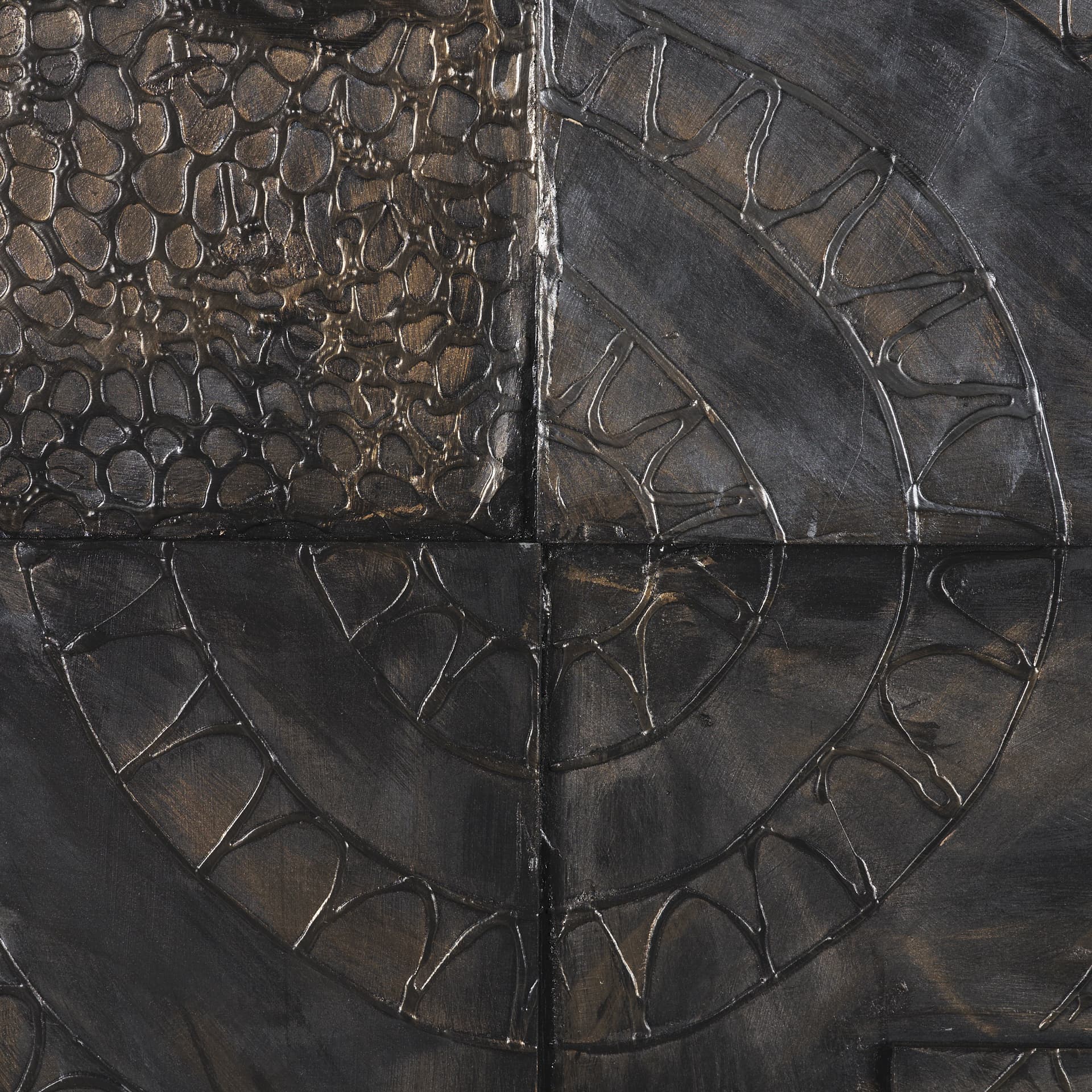 Layered Alloy I by Studio M a handmade Original 3D Textured Framed Artwork — product photograph