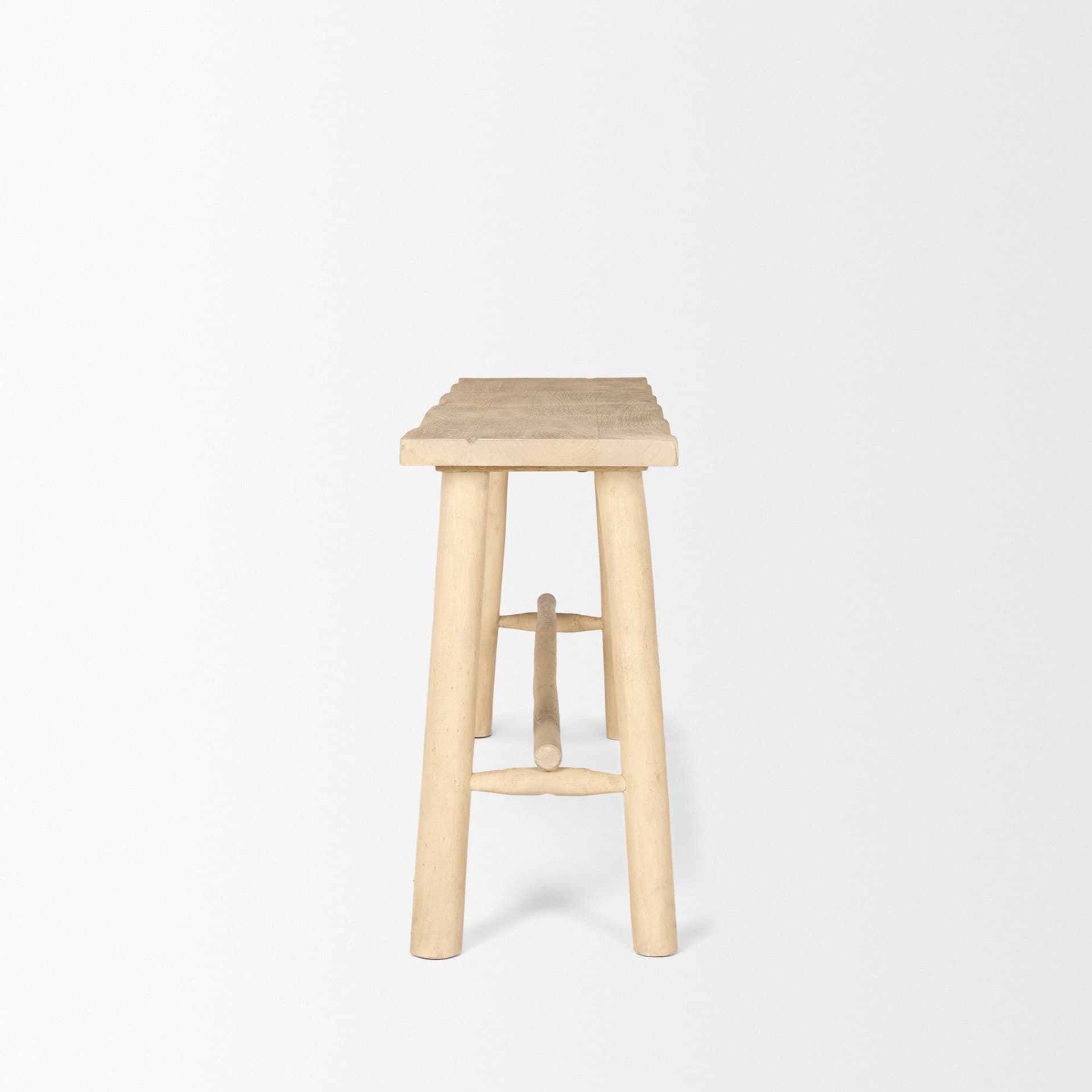 Sekou Light Brown Wooden Craftsman Console Table — product photograph
