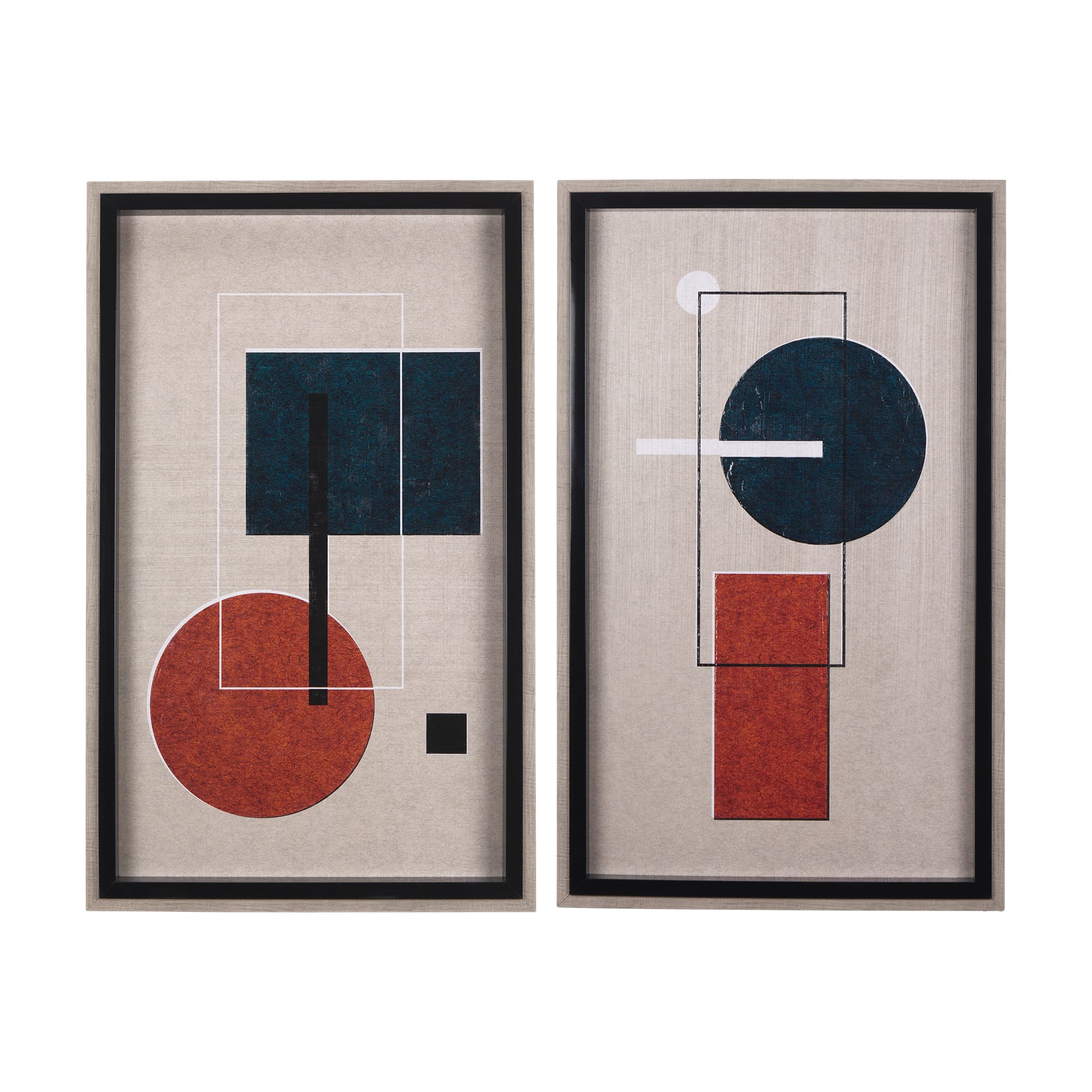 Variants I by Mercana Studio a Hand Embellished Textured Framed Art Print — product photograph