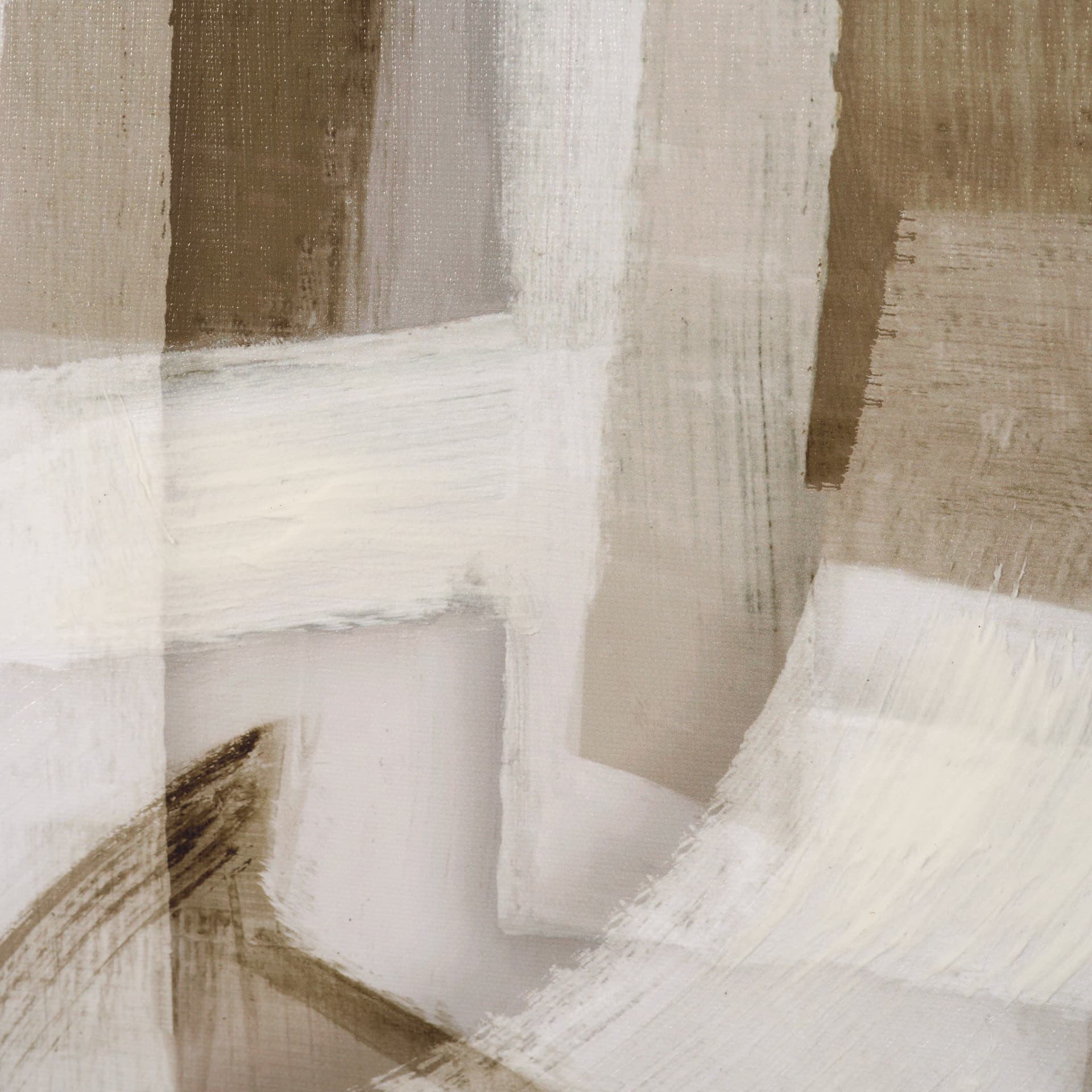 Neutral Forms I by Hannah Dawson Hand-Embellished Textured Framed Canvas Artwork — product photograph
