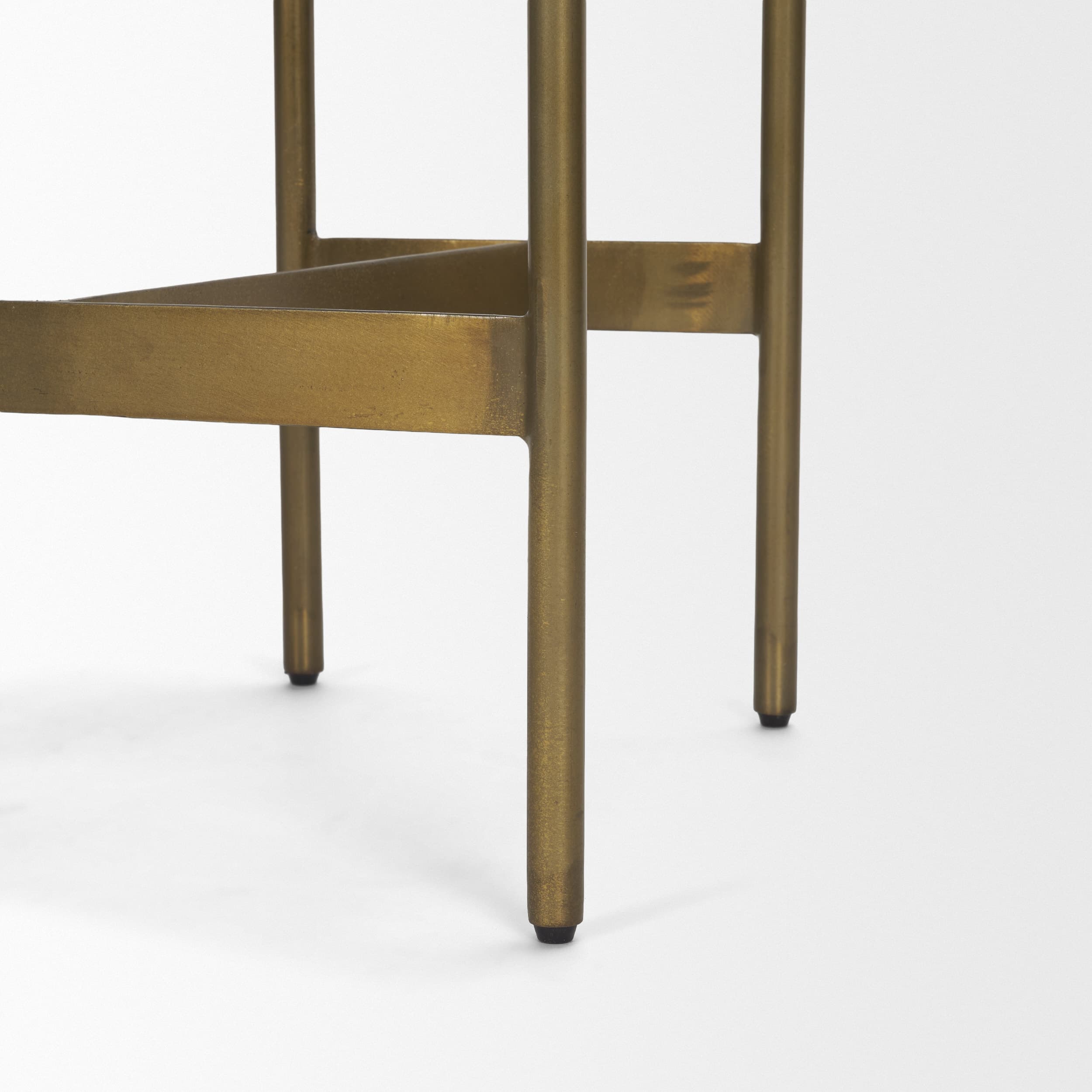 Millie Backless 26.25in Seat Counter Stool | Gray Hair-On-Hide — product photograph