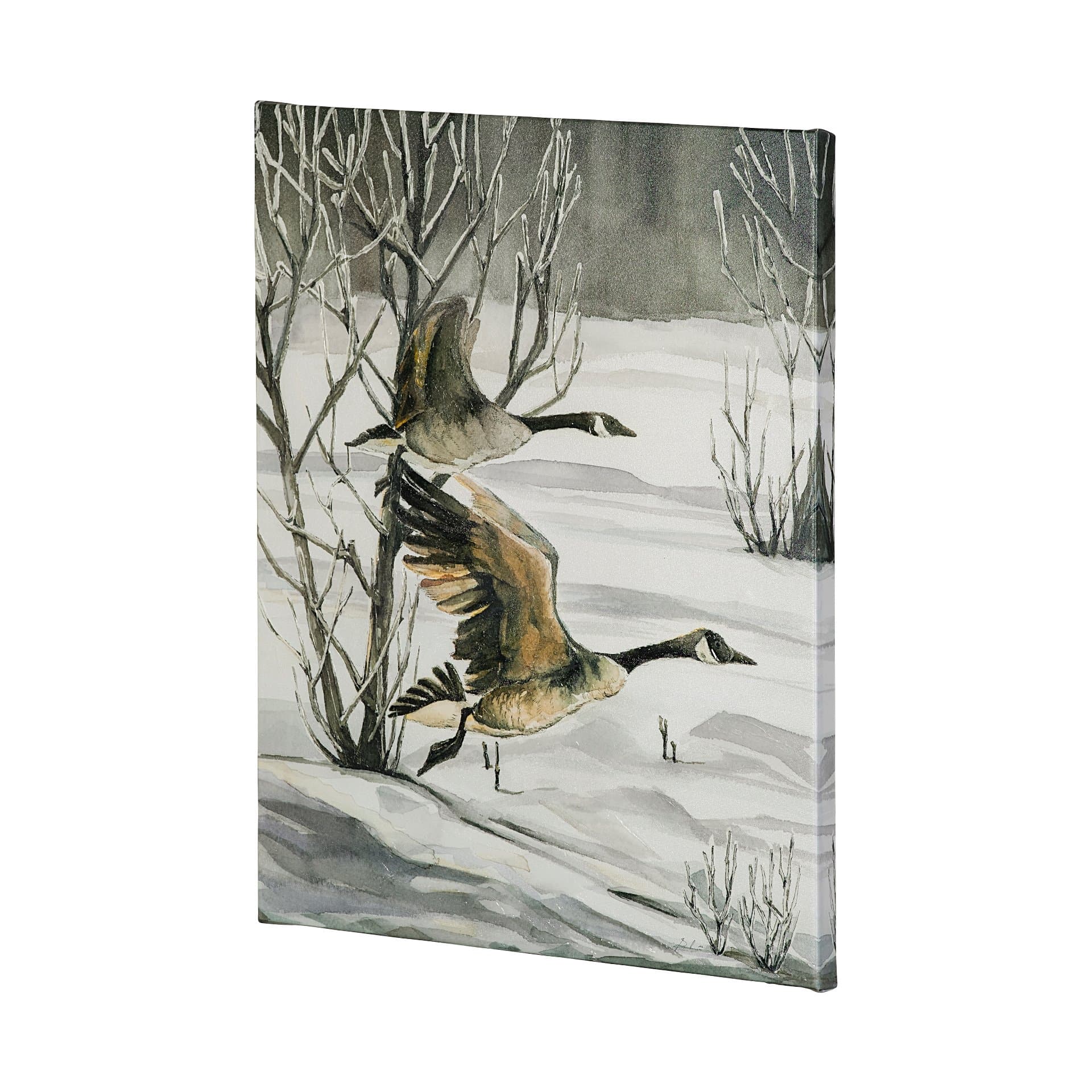 Life in North II by Melody Ducharme a Hand Embellished Textured Canvas — product photograph