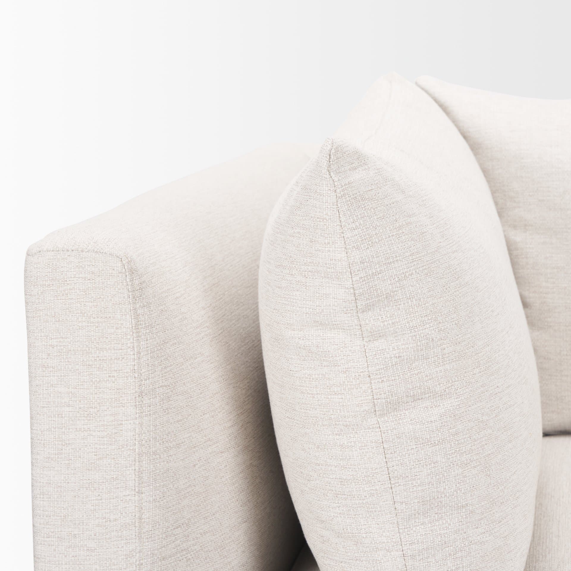 Halston Corner Sectional Piece Oatmeal Performance Fabric — product photograph