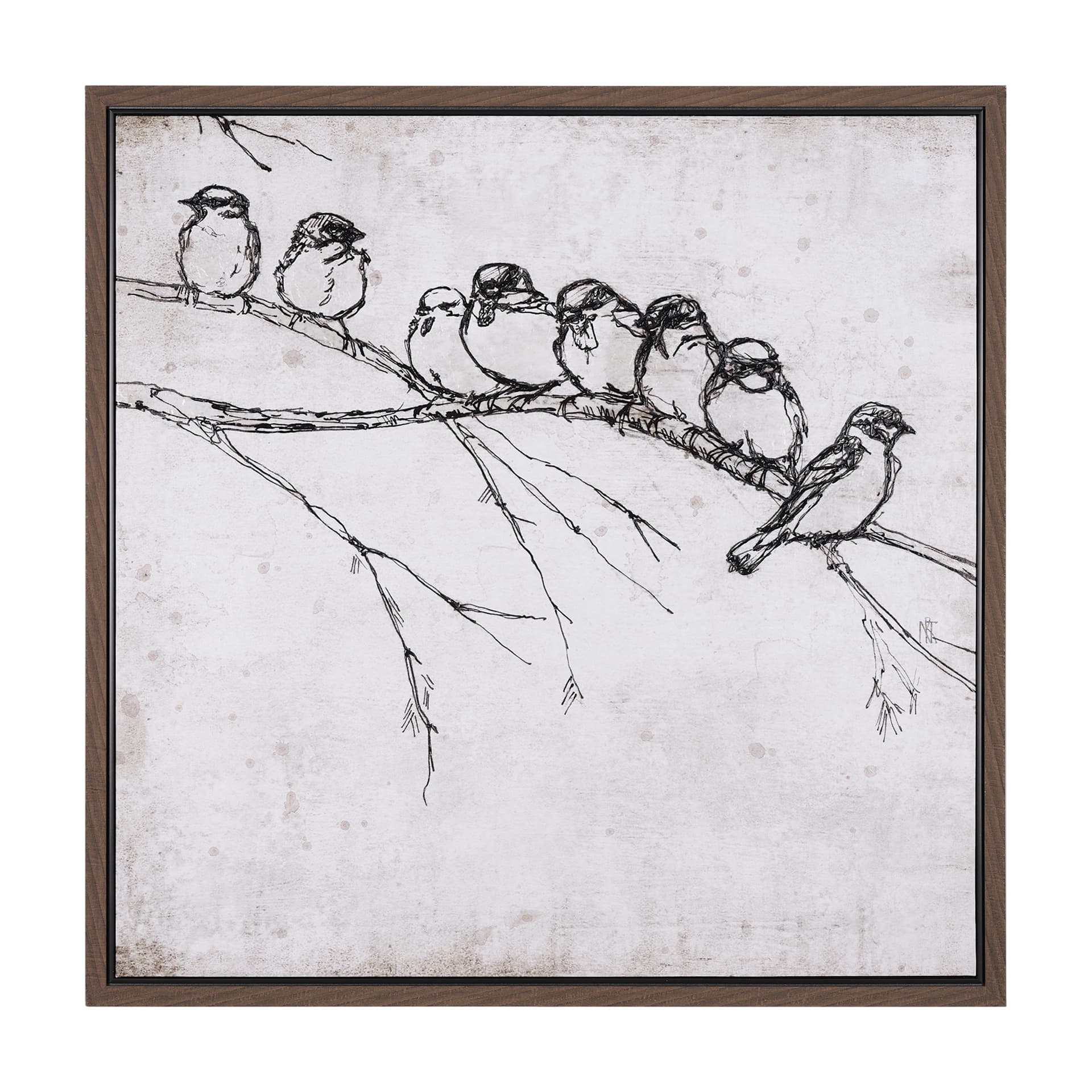 Waiting for spring I by Mercana Studio a Hand Embellished Textured Framed Canvas — product photograph