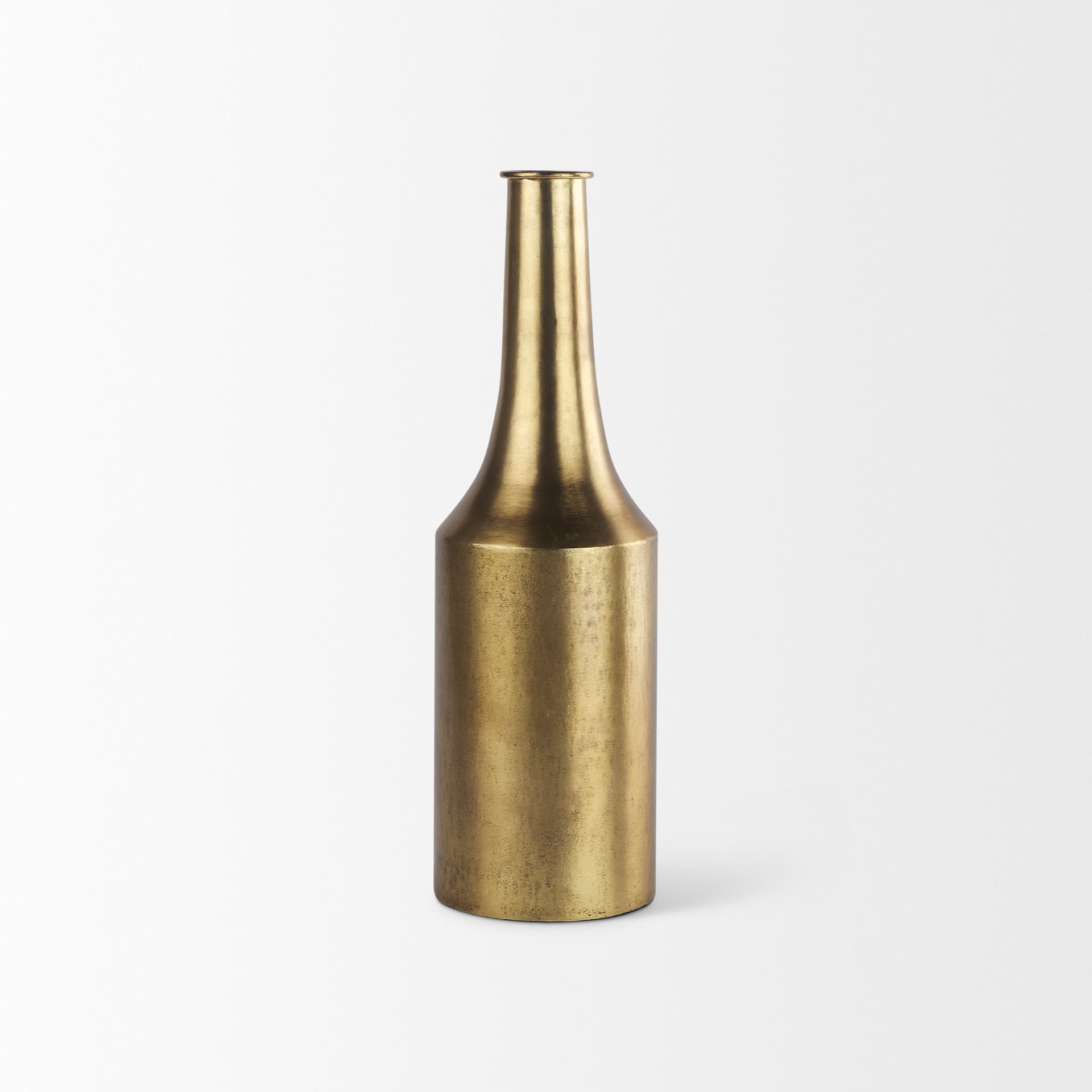 Aubrey Medium 18.0H Gold Iron Jug Vase — product photograph