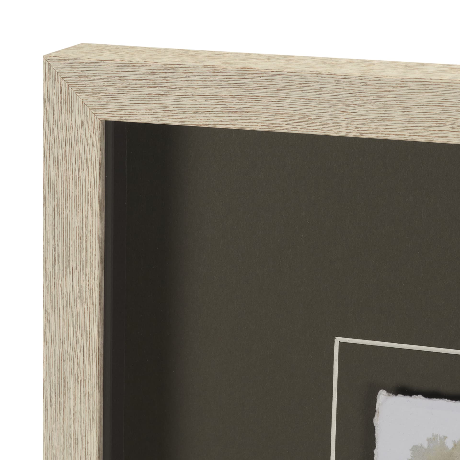 Timeless Vista III by Mercana Studio Hand Embelished Textured Framed Artwork Matted under Glass — product photograph