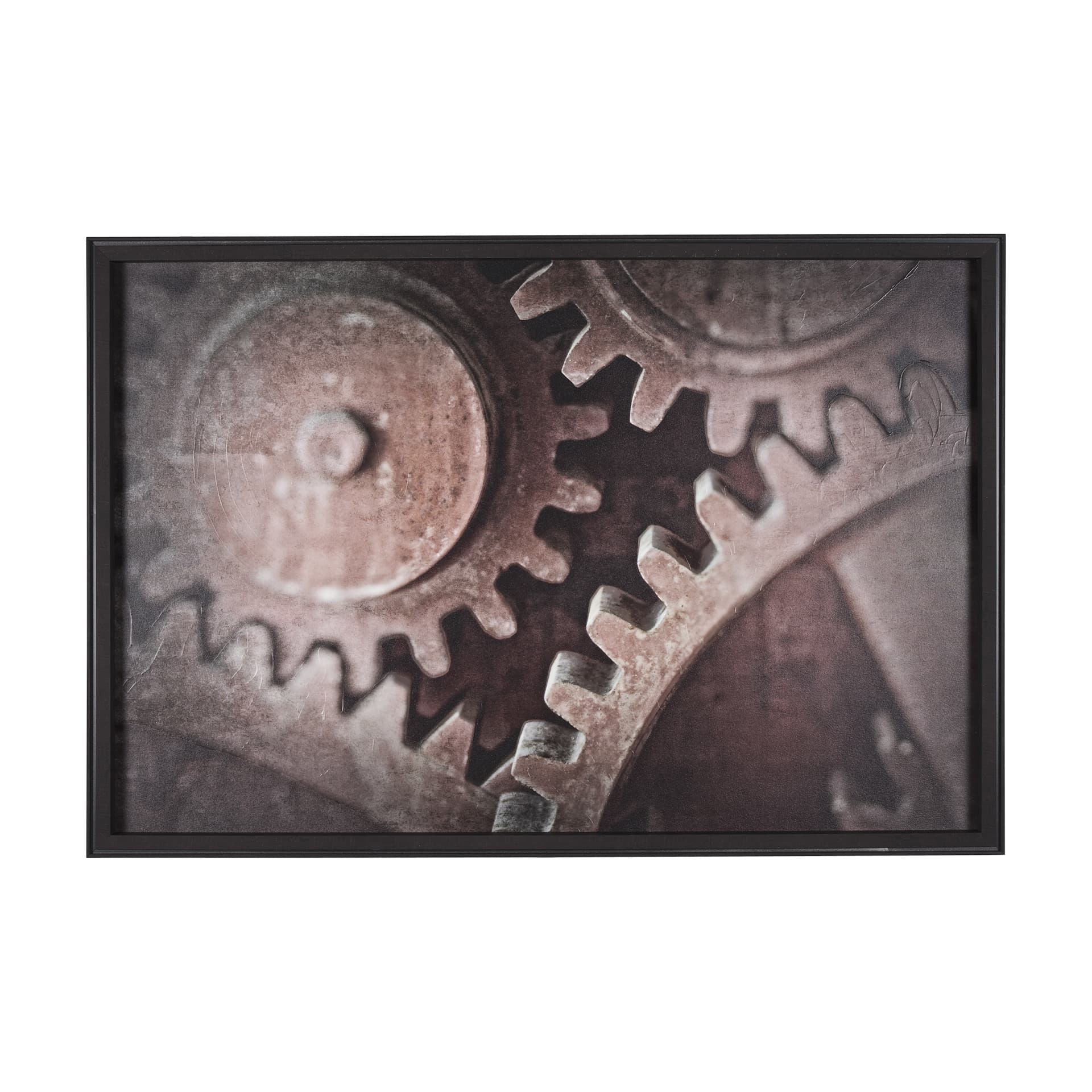Industrial Collect - Cog by Michael Banks a Hand Embellished Textured Framed Photo Art Print — product photograph