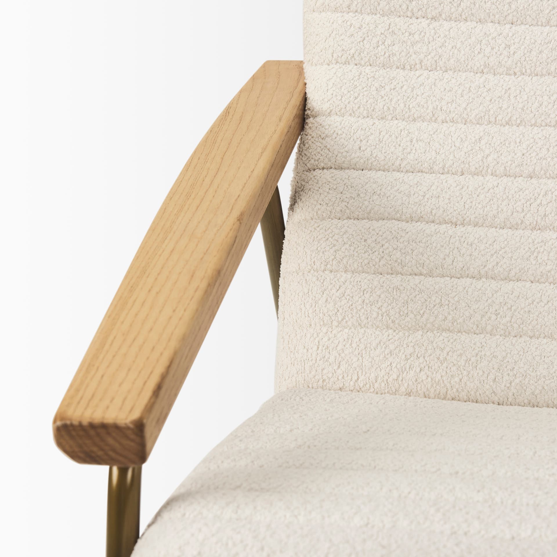 Grosjean Cream Boucle Accent Chair — product photograph