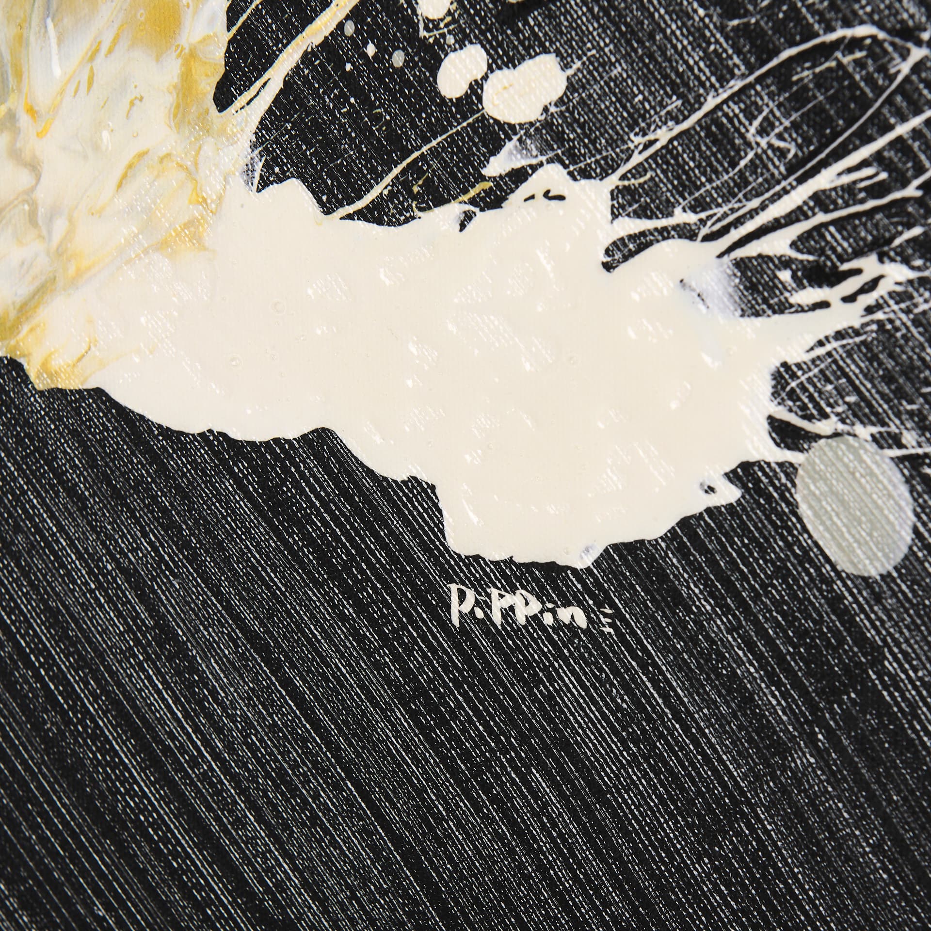 Cosmos I by Mercana Studio a Hand Embellished Textured Canvas — product photograph