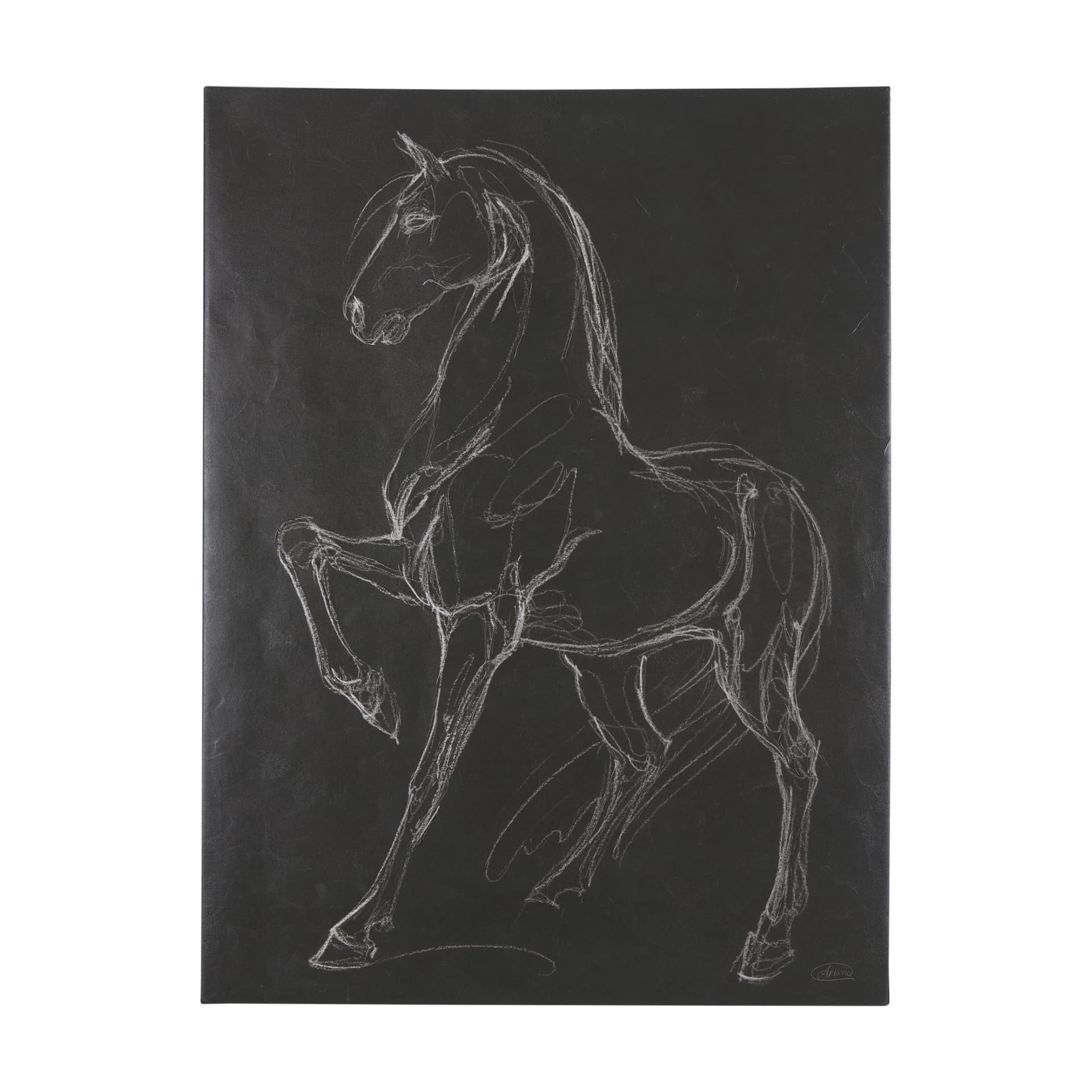 Horse IV by Mercana Studio a Hand Embellished Textured Canvas — product photograph
