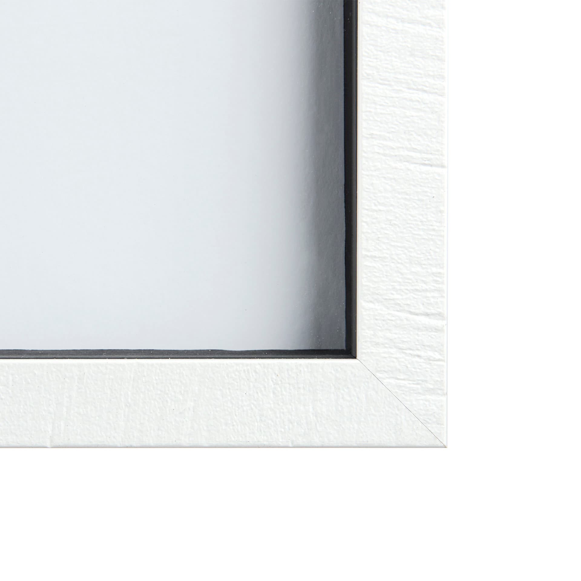 Fish White by Mercana Studio a Hand Embellished Textured Framed Art Print Matted under Glass — product photograph