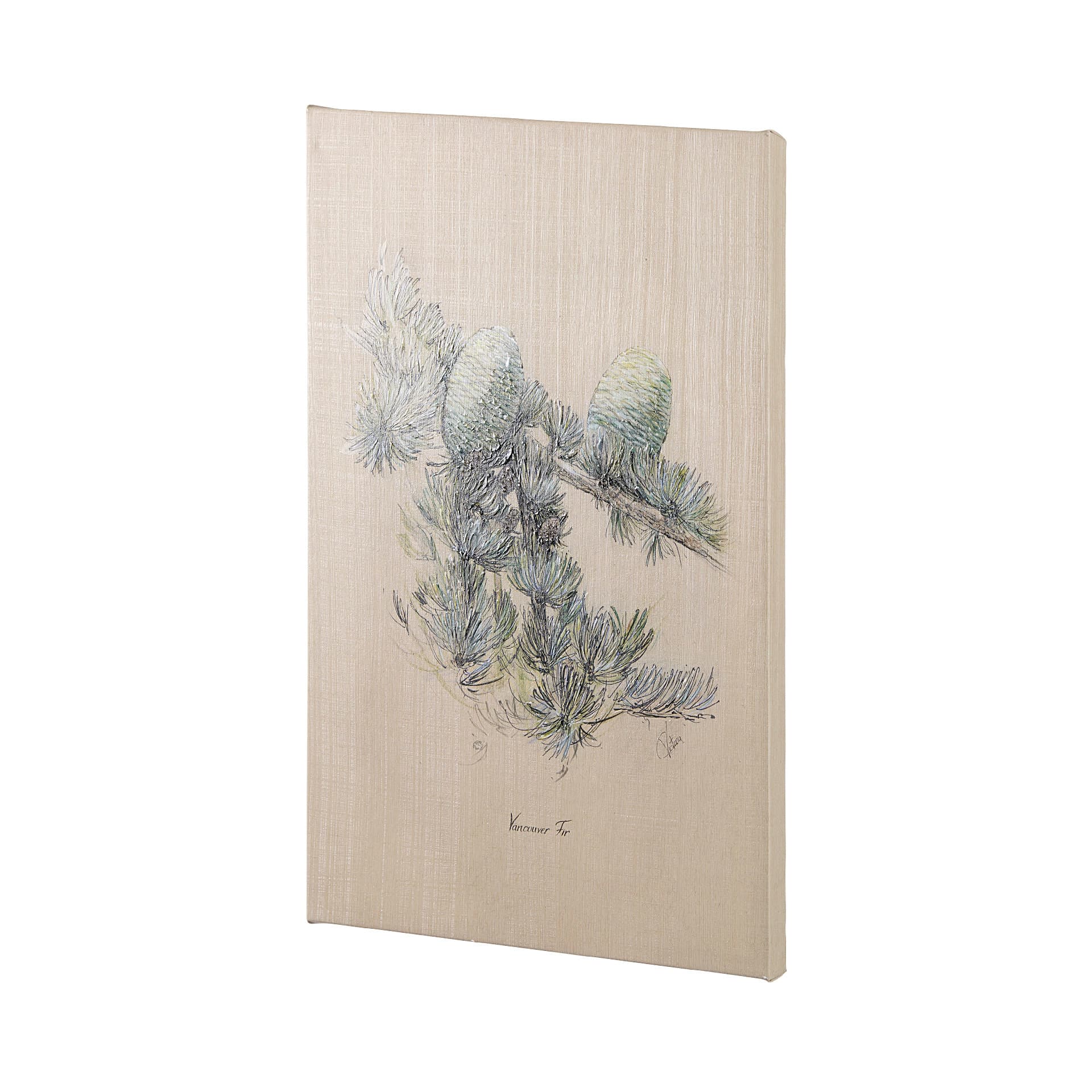Evergreen collection II by Victoria a Hand Embellished Textured Canvas — product photograph