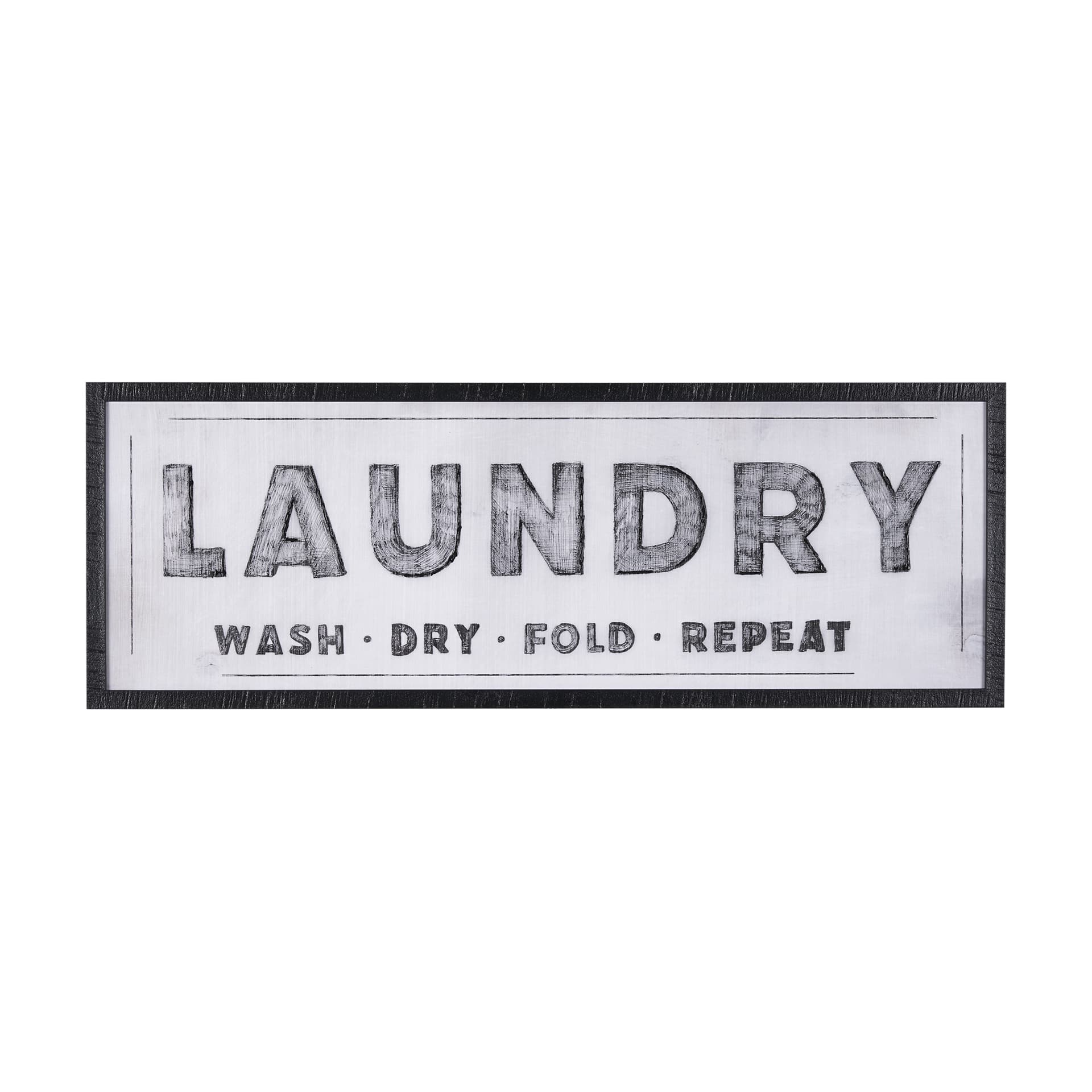 Laundry Wash by Mercana Studio a Hand Embellished Textured Framed Art Print — product photograph