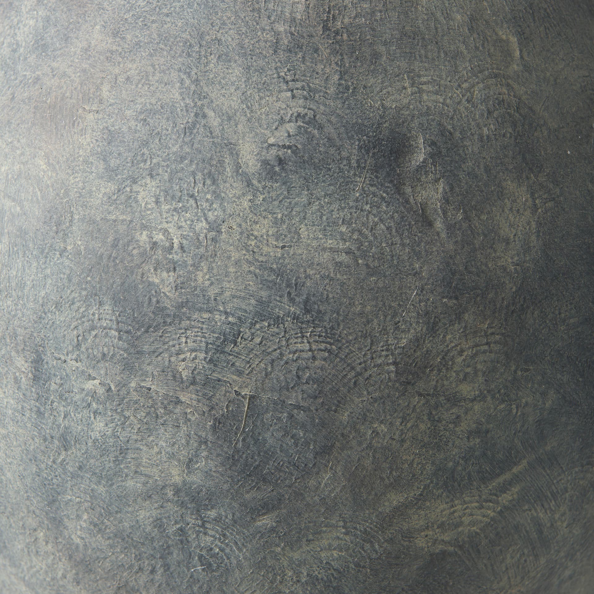Gobi 16L x 20H Small Gray Ceramic Oval Vase — product photograph