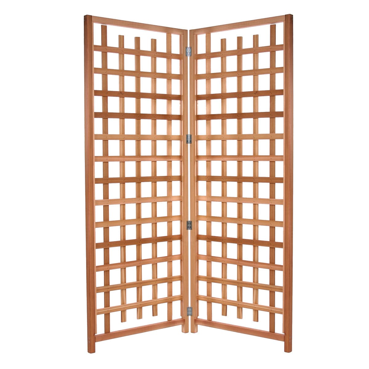 Cedar Twin Planter Boxes and Trellis Privacy Screen Set PL30-Twin — product photograph