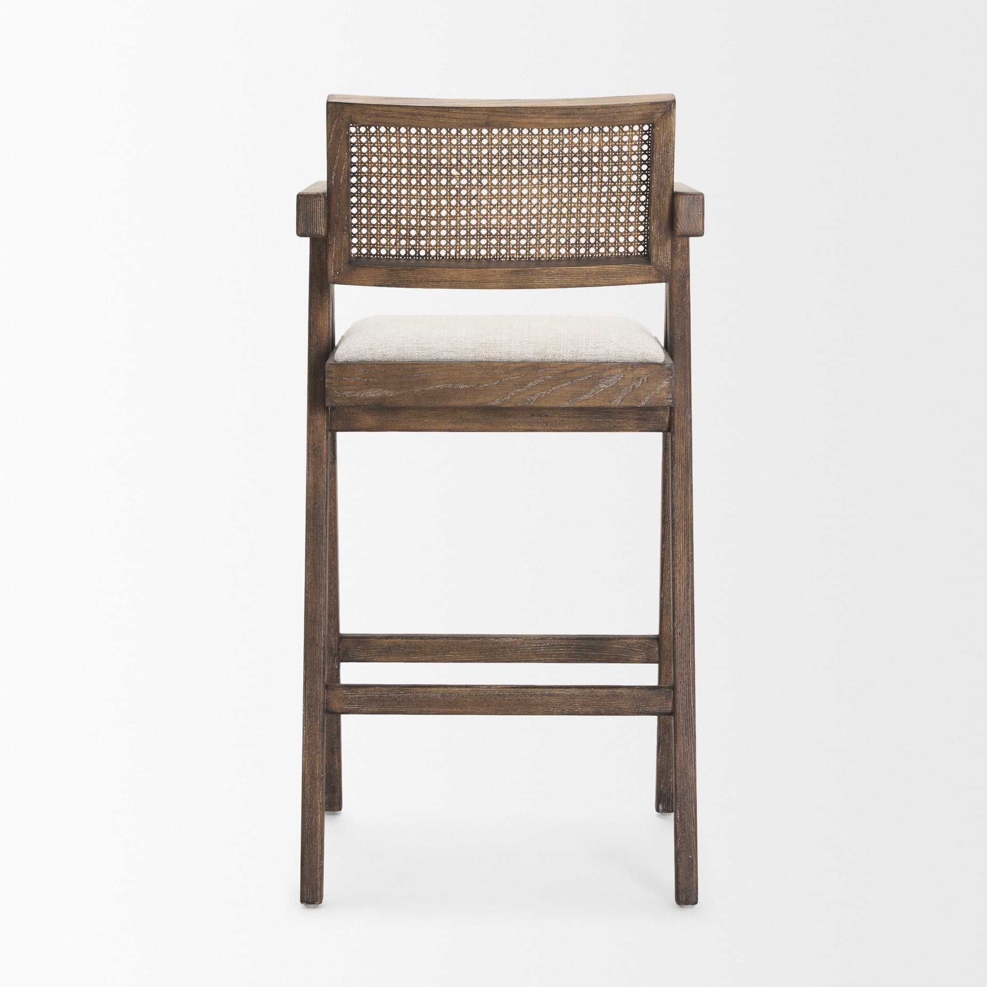 Indie Low Back 29.5in Seat Bar Stool | Medium Brown — product photograph