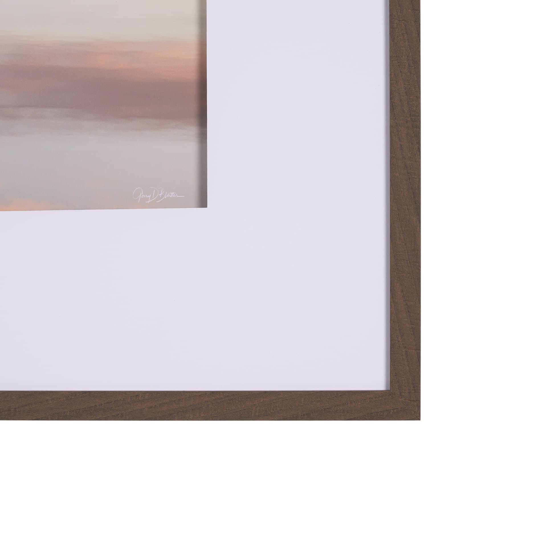 Misty Morn by Gary Blatter a Framed Photo Art Print Matted under Glass — product photograph