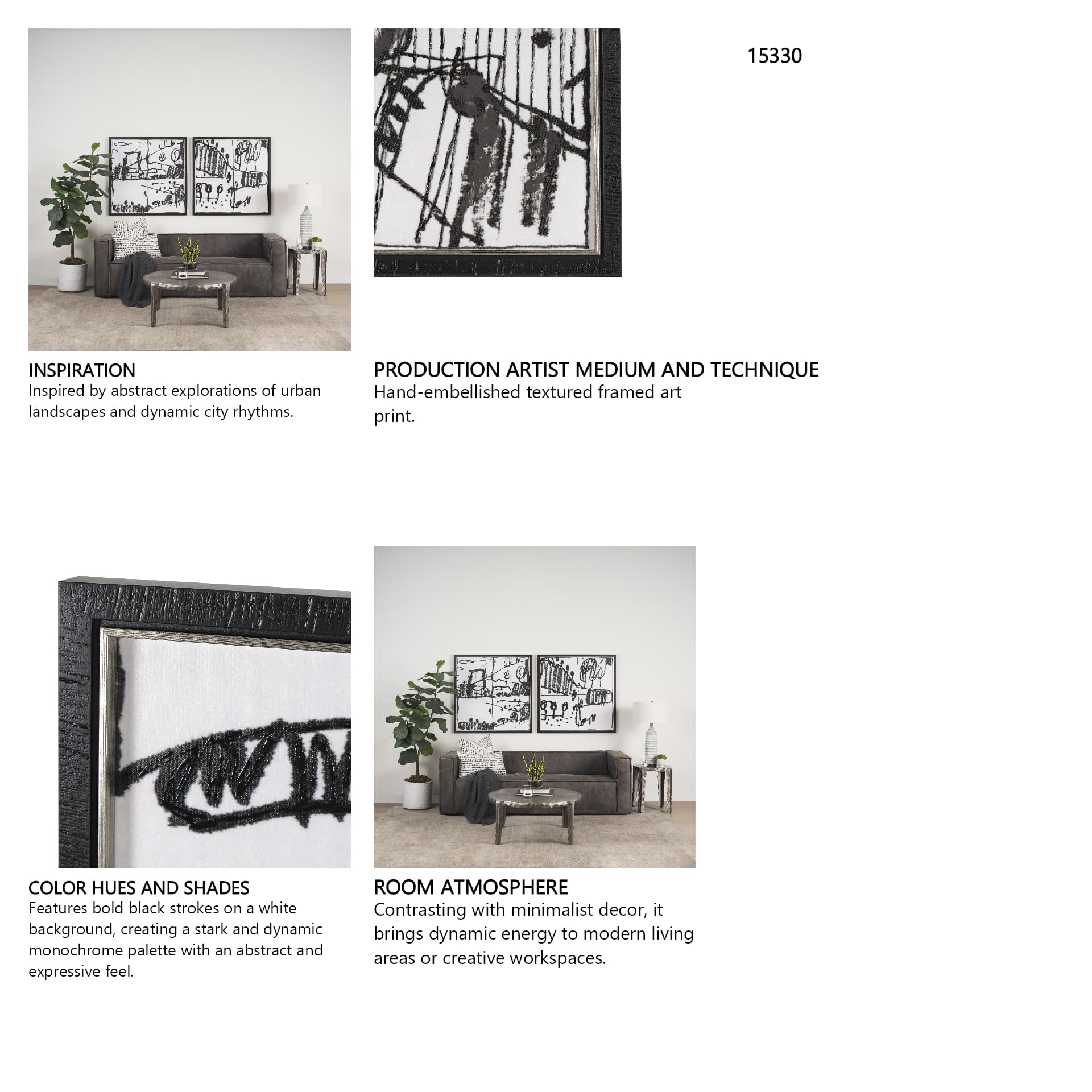 Lost Treasure Map V by Mercana Studio a Hand Embellished Textured Framed Art Print — in a styled room