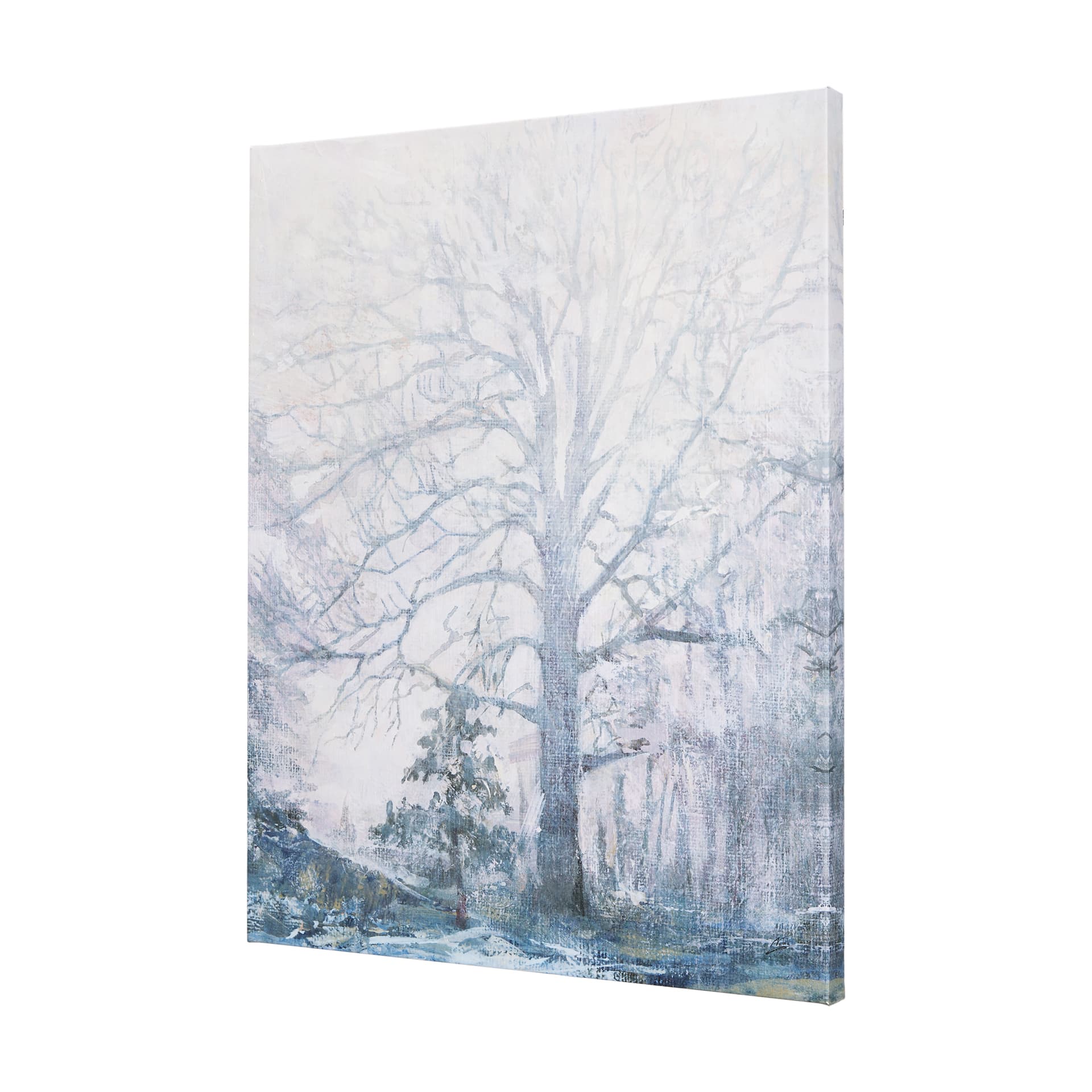 A Fresh Winter Morning I by Mercana Studio a Hand Embellished Textured Canvas — product photograph