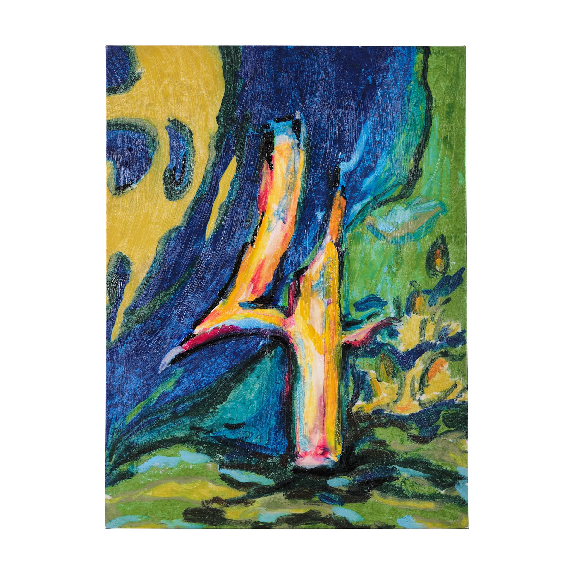 Numbers IV by Mercana Studio a Hand Embellished Textured Canvas — product photograph