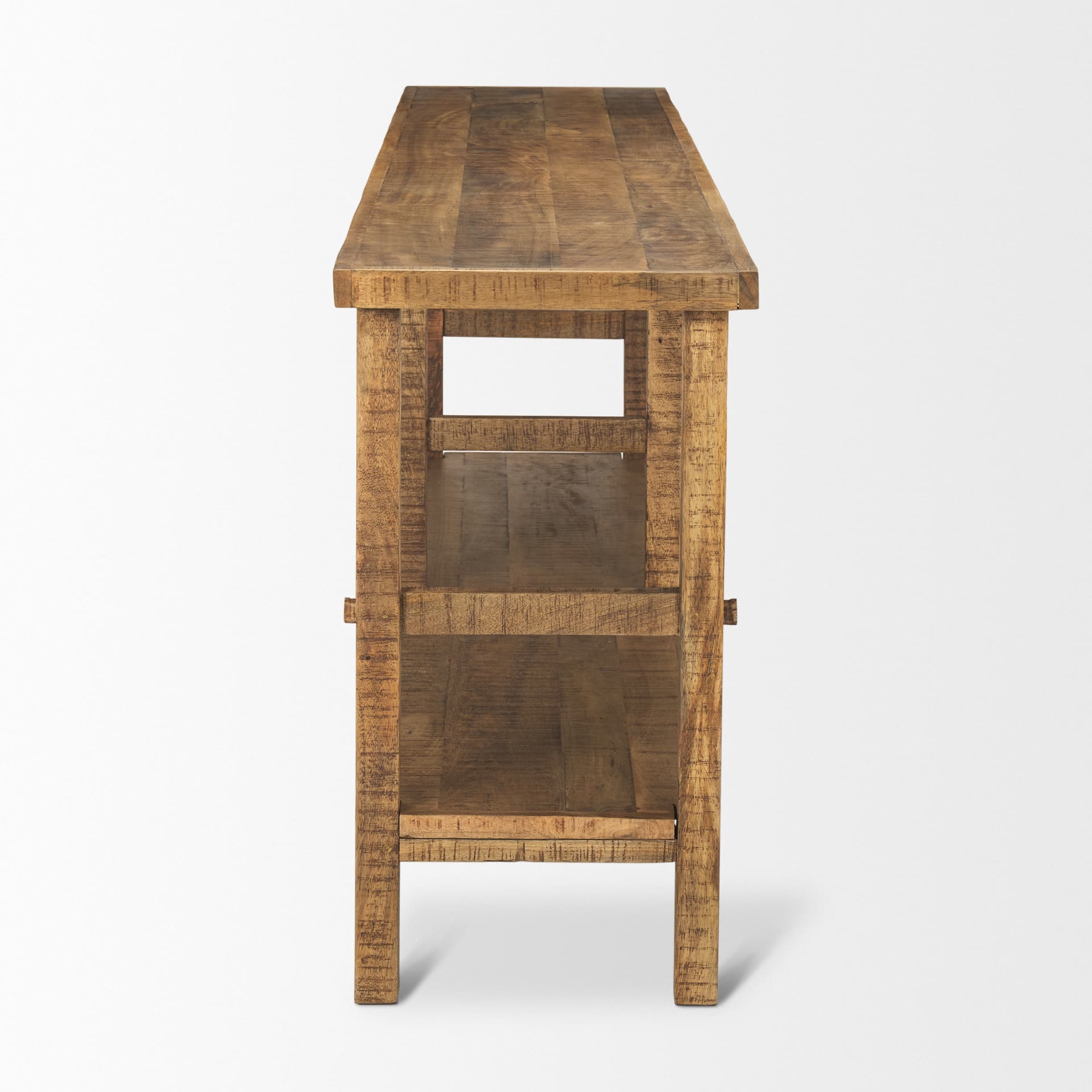 Rosie 76.5" Brown Wood Console Table — product photograph