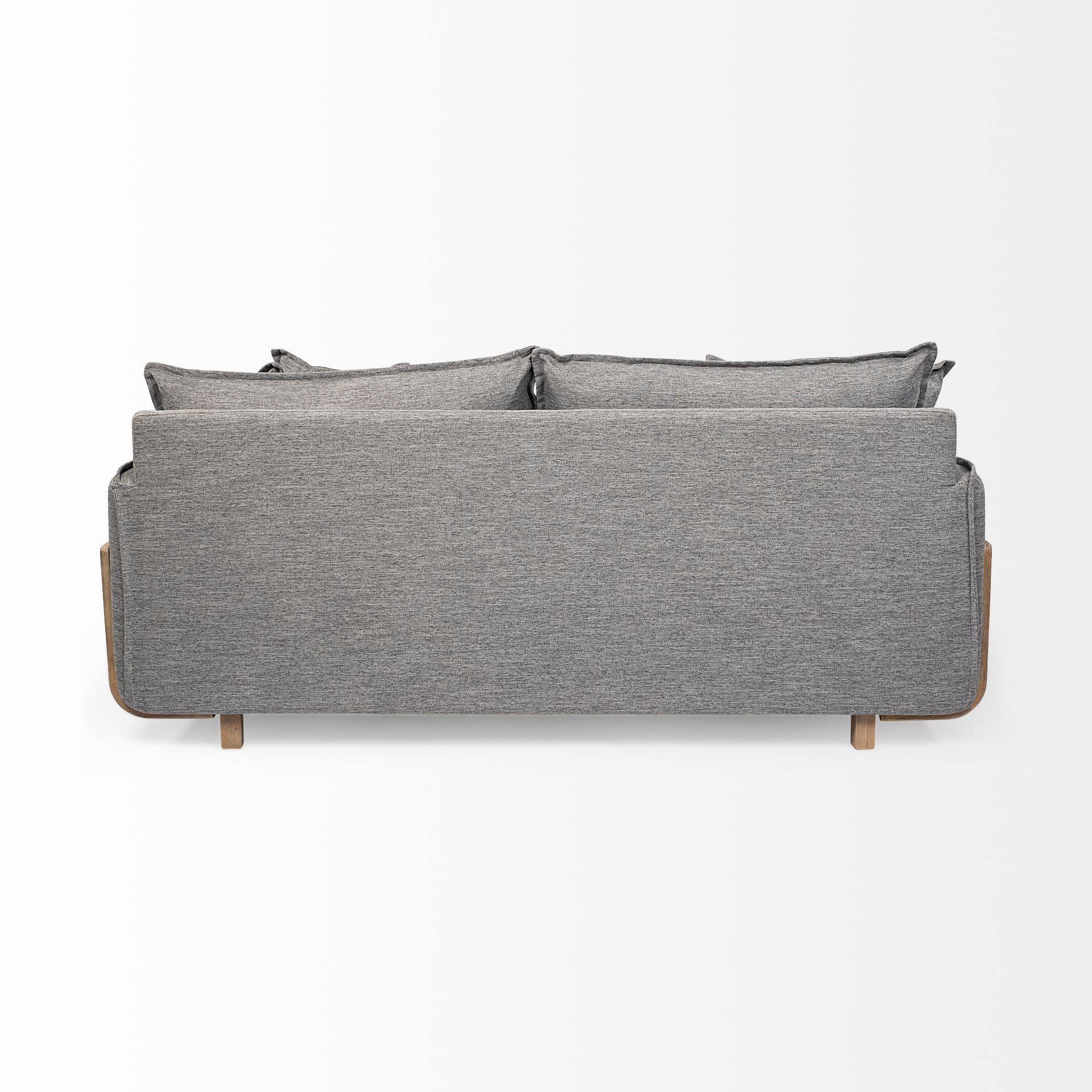 Roy I 84" Castlerock Gray Upholstered Three Seater Sofa — product photograph